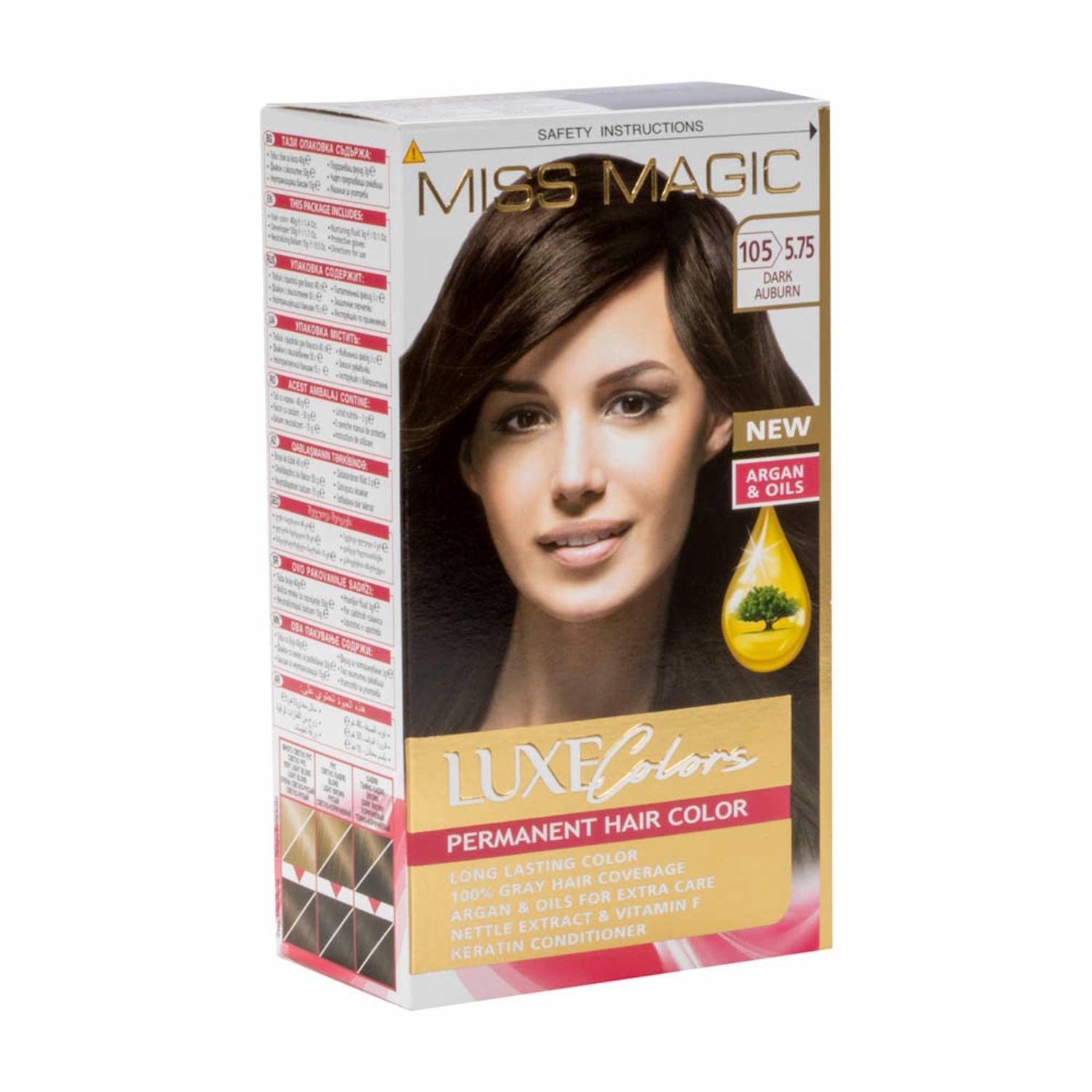 Tinte De Cabello Luxe Colors Castano Oscuro 5.75 MISS MAGIC Colors Castano Oscuro 5.75