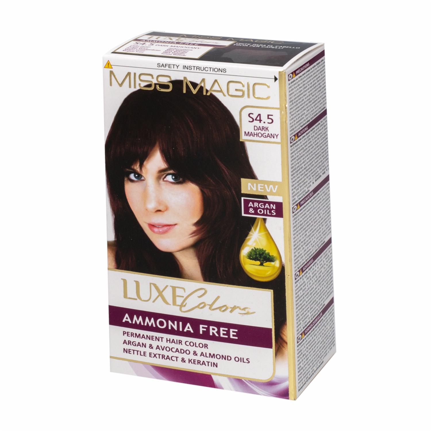 Tinte De Cabello Sin Amoniaco Caoba Oscuro 4.5 MISS MAGIC Caoba Oscuro 4.5