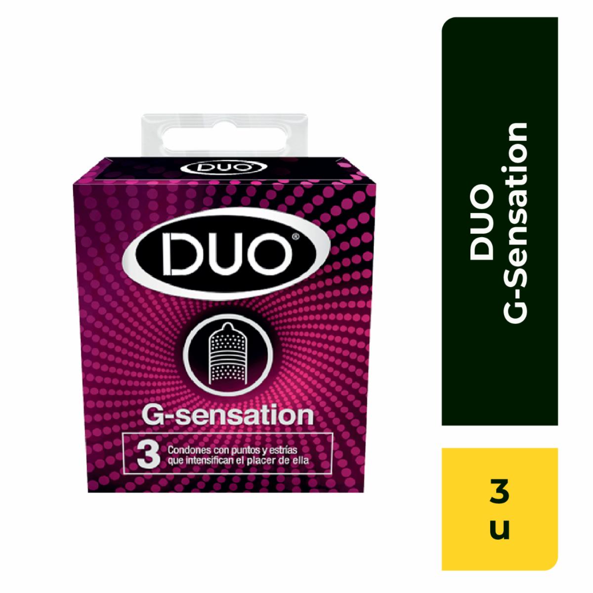 Condones G-Sensation DUO X 3 Uds
