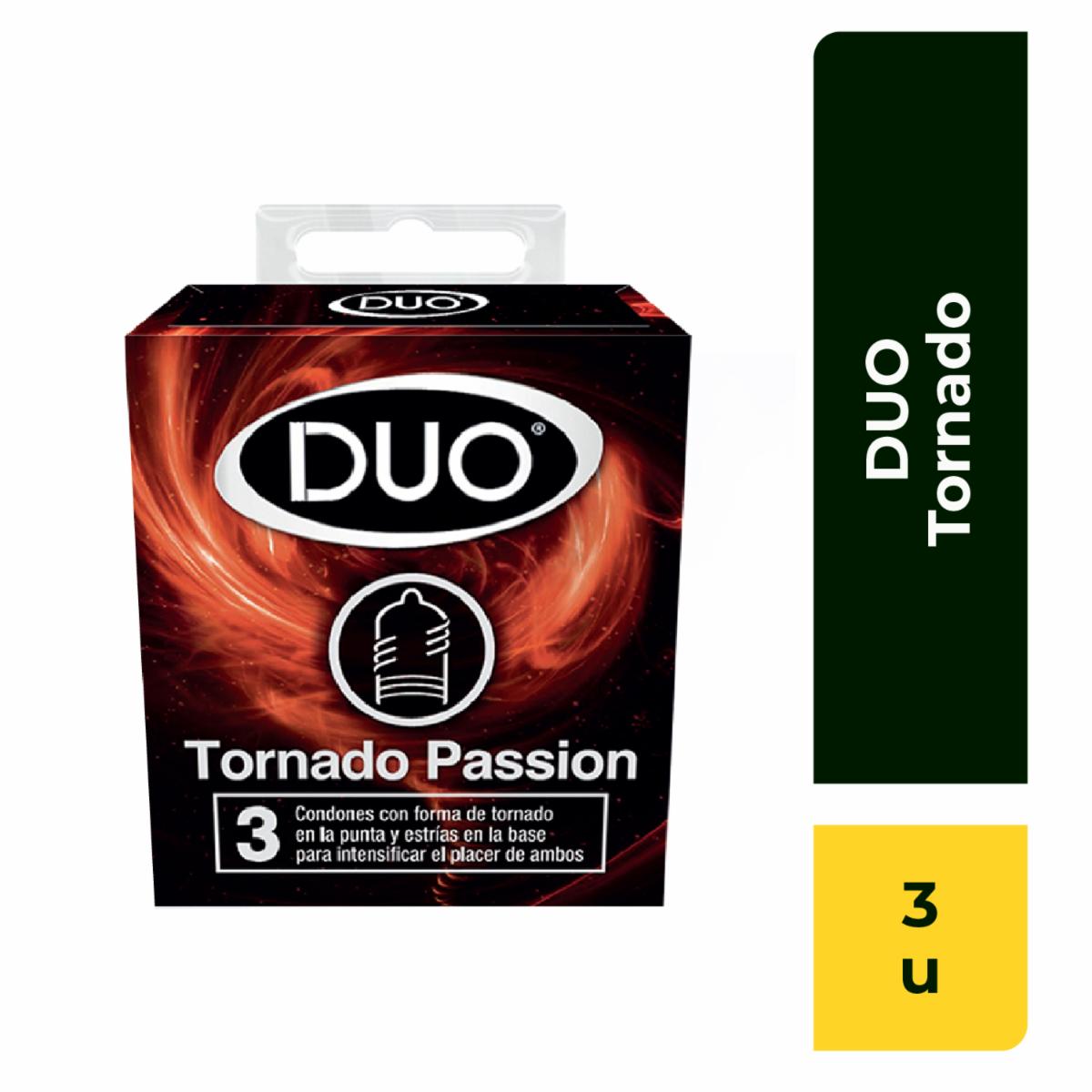 Condones Tornado DUO X 3 Unidades