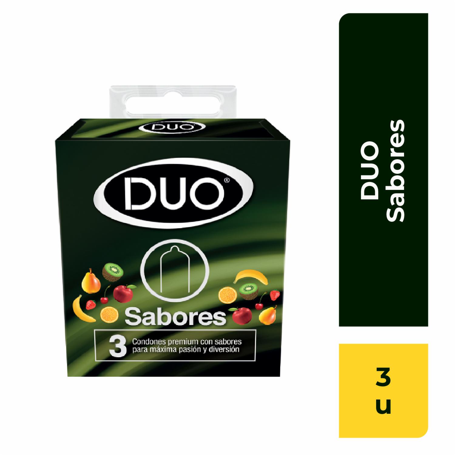 Condones Premium De Sabores DUO X 3 Uds Supermaxi Condones Premium De Sabores DUO X 3 Uds Supermaxi