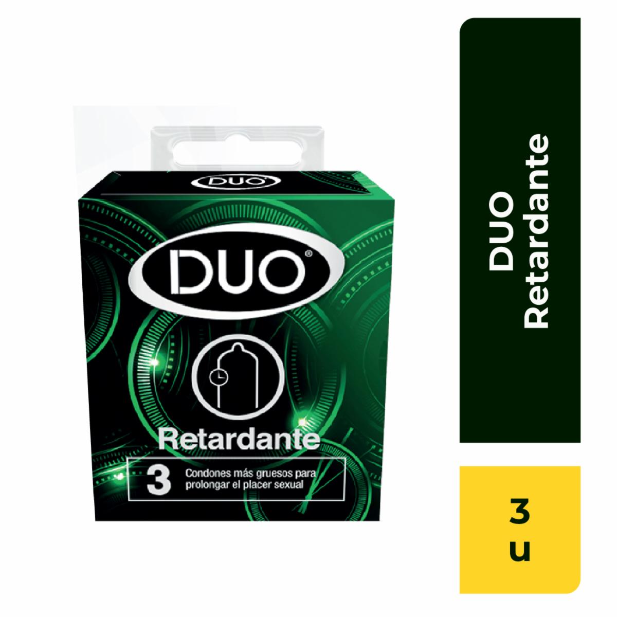 Condones Retardante DUO X 3 Unidades