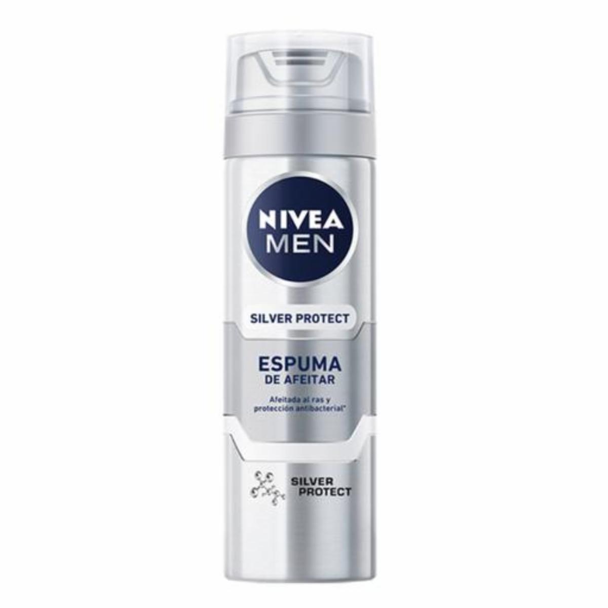 Espuma De Afeitar Silver Protect NIVEA 200 Ml