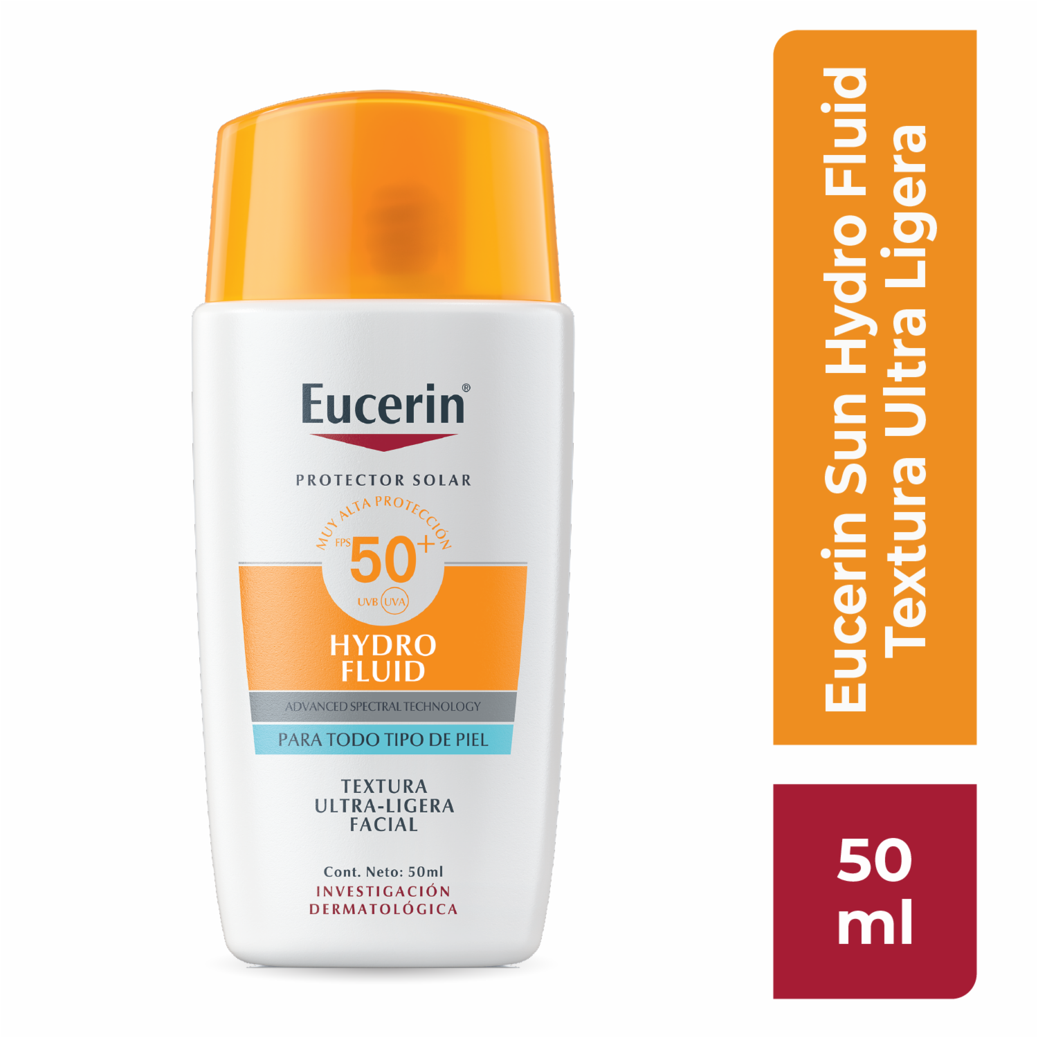 Protector Solar Hidro Fluid Fps 50 + EUCERIN 50 Ml