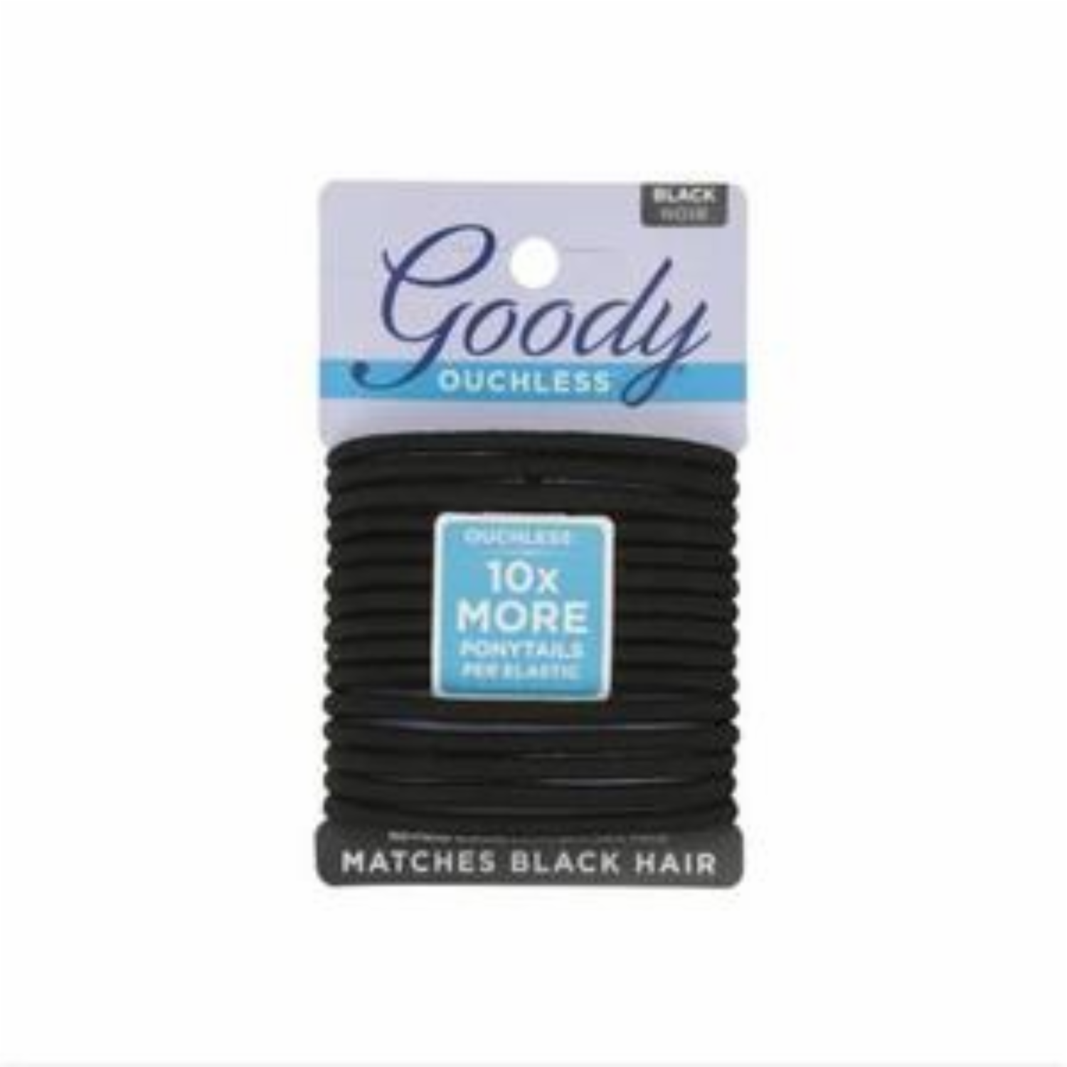 Vinchas De Cabello Tipo Elástico Negros X7 GOODY Paquete