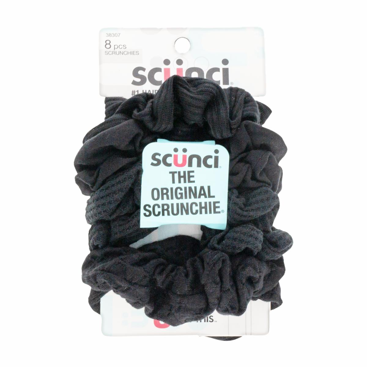 Vinchas De Cabello Tipo Chunchis Negros Torneados X8 CONAIR Paquete
