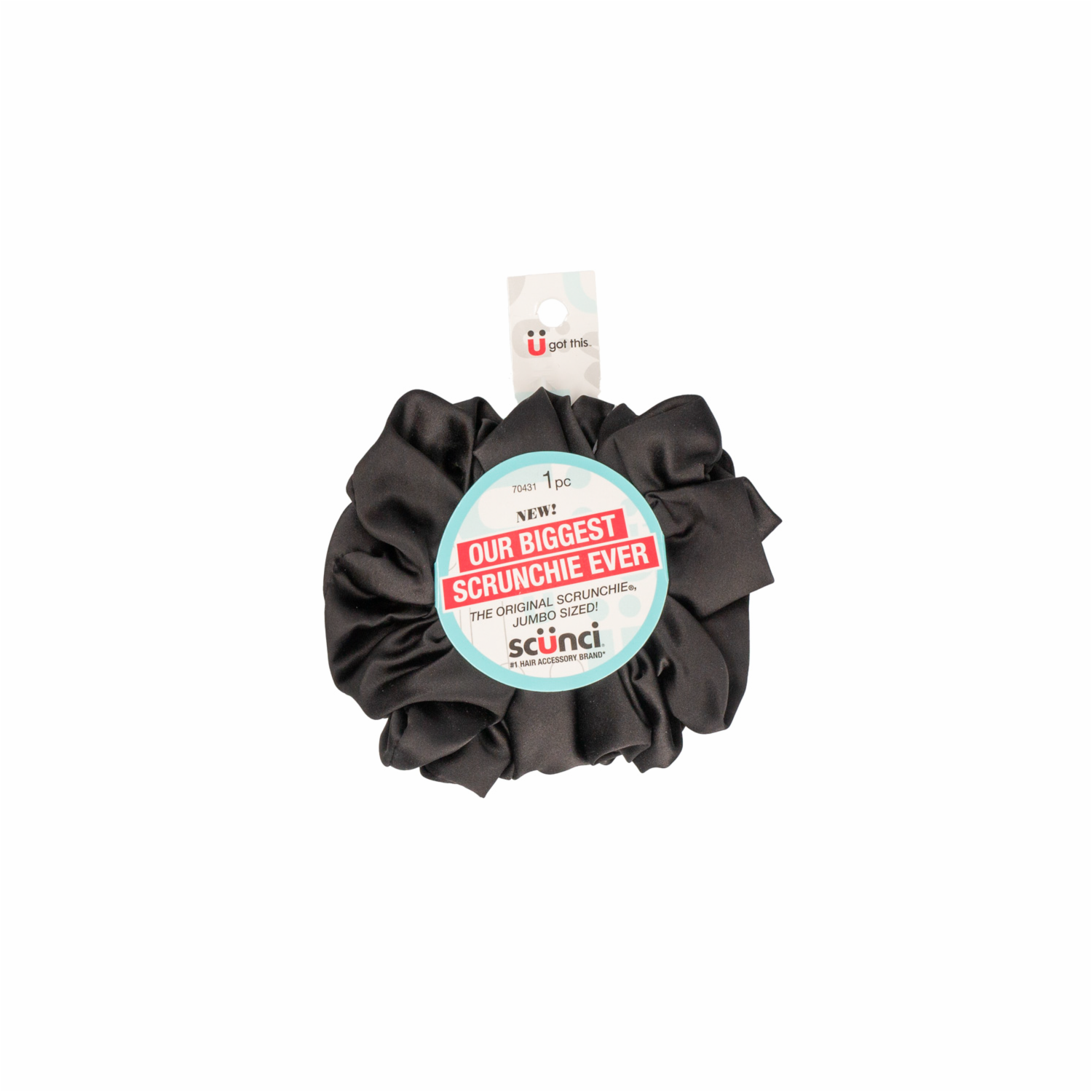 Vinchas De Cabello Tipo Elástico Jumbo Negro Seda X1 CONAIR Unidad