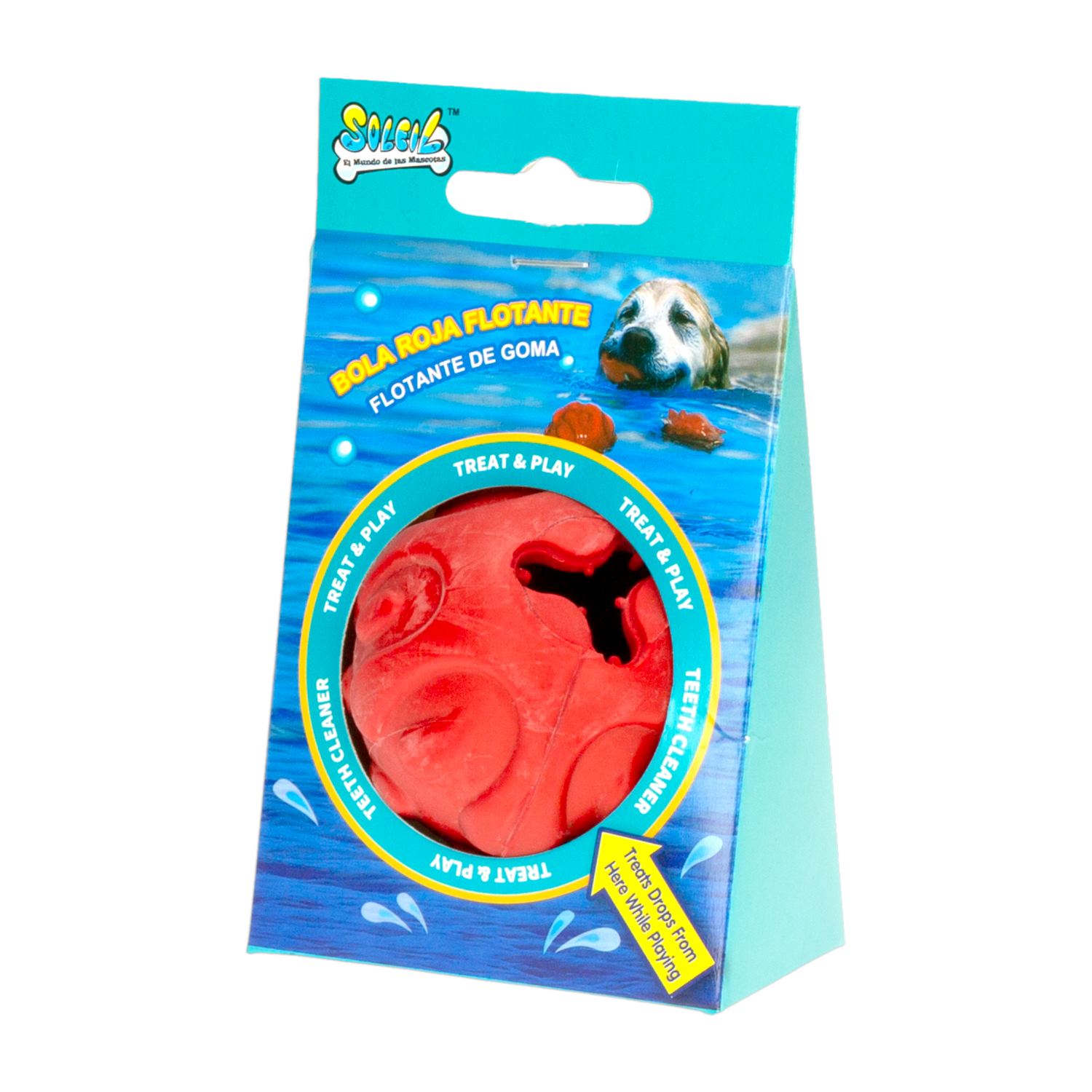 Pelota Flotante De Goma SOLEIL Pequeña