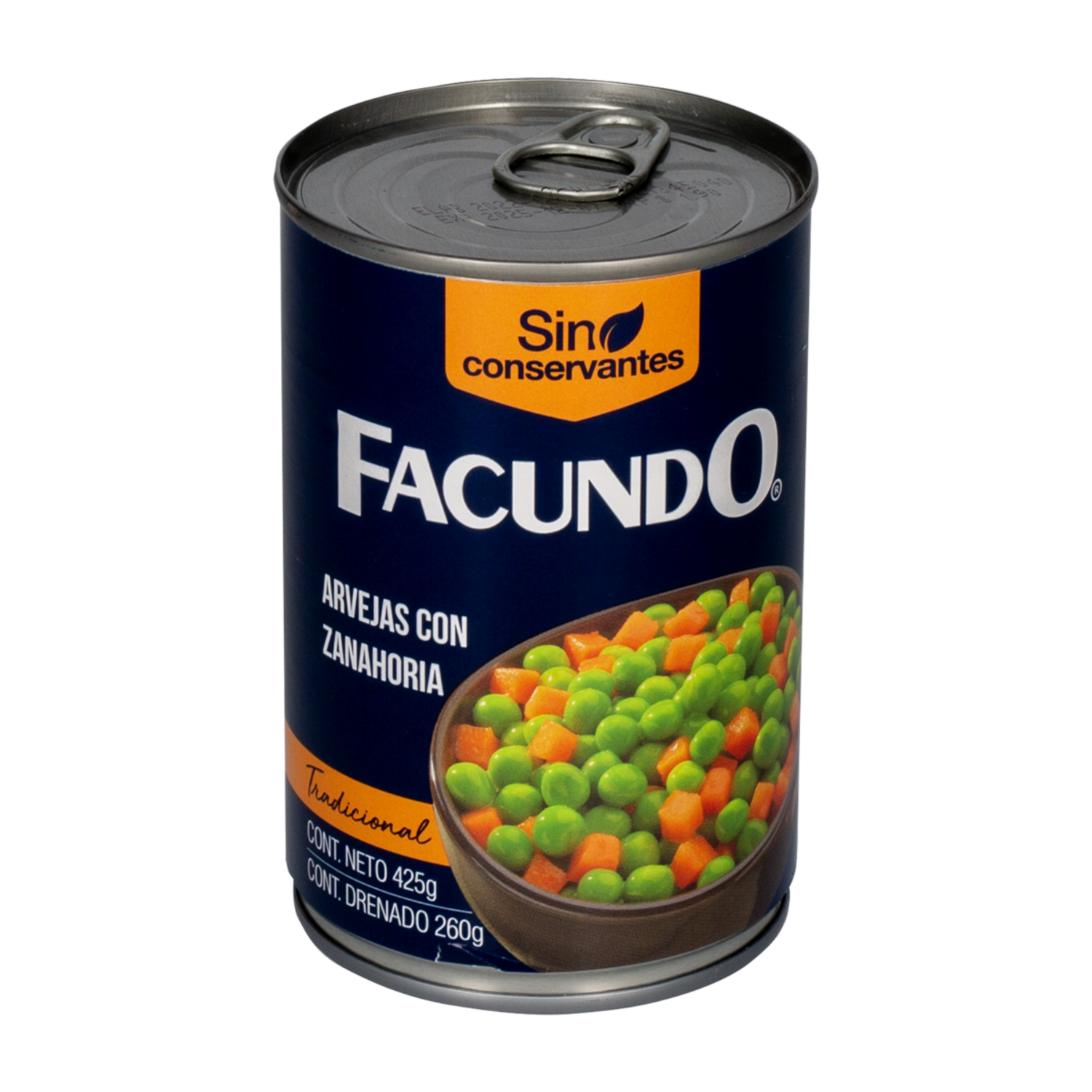 Arvejas Con Zanahoria En Conserva FACUNDO 425 G