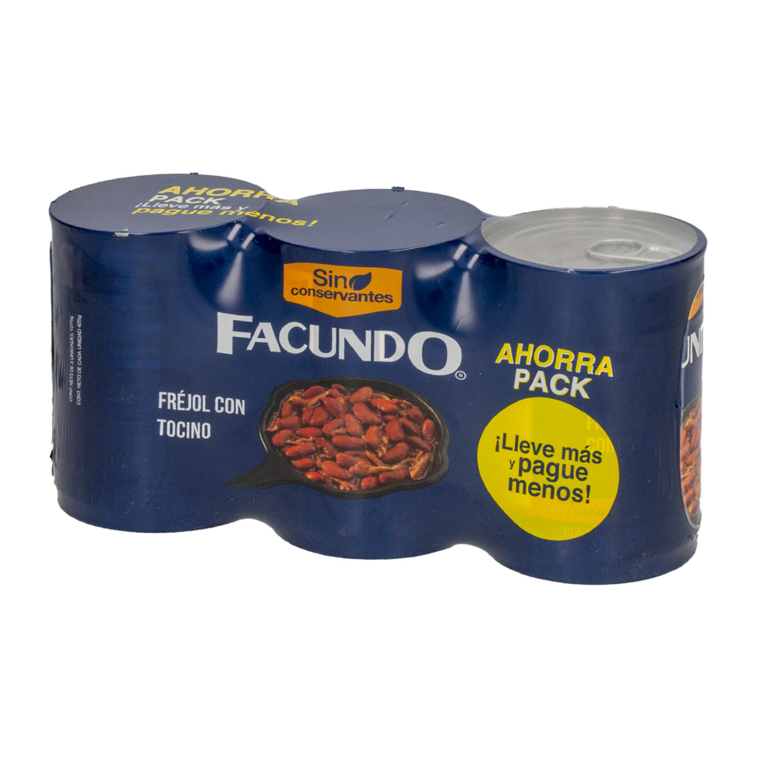 Fréjol Con Tocino FACUNDO 3 X 425 G