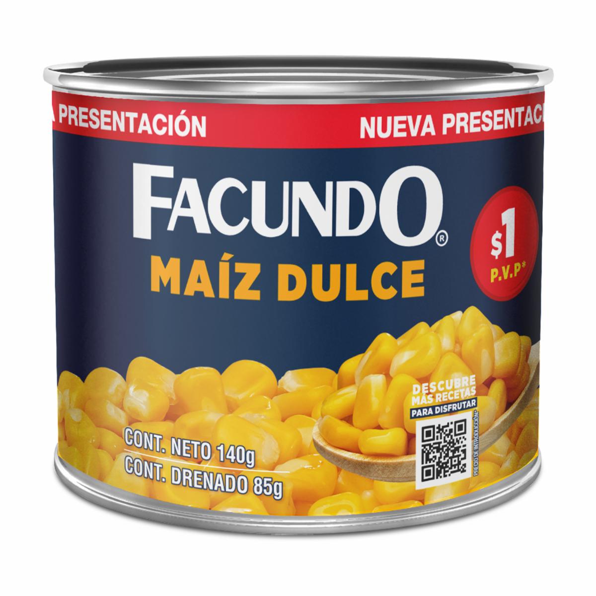 Maíz Dulce Tradicional FACUNDO 140 G