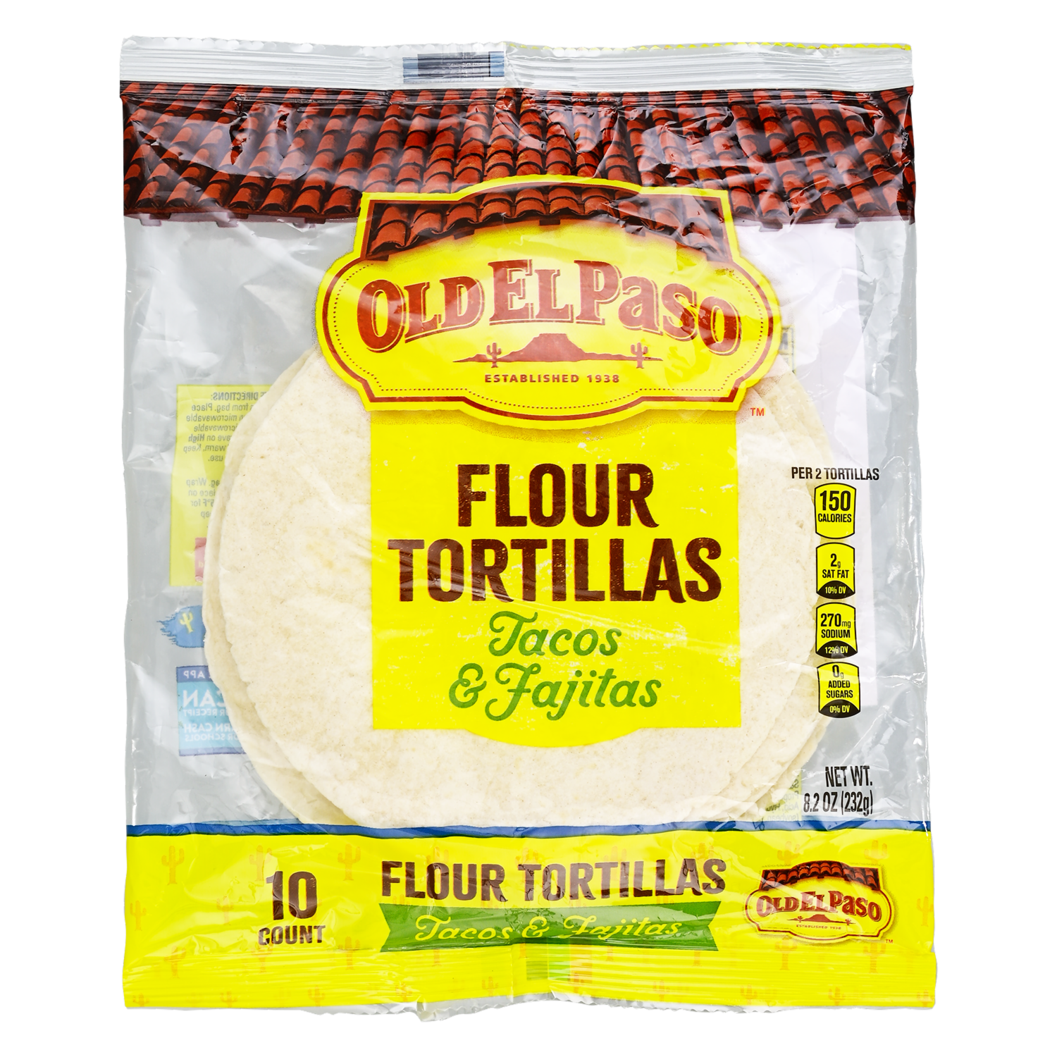 Tortillas Suaves De Maíz OLD EL PASO 232 G