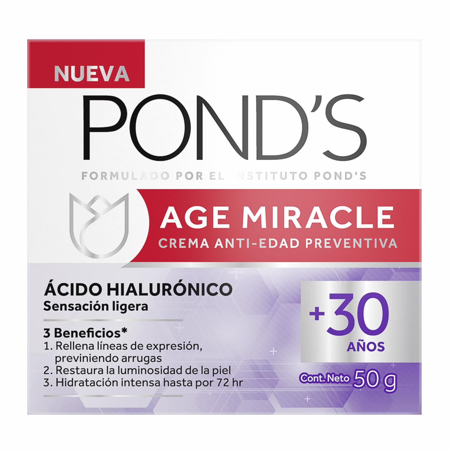 Crema Facial Anti Edad Preventiva Miracle POND’S 50 G