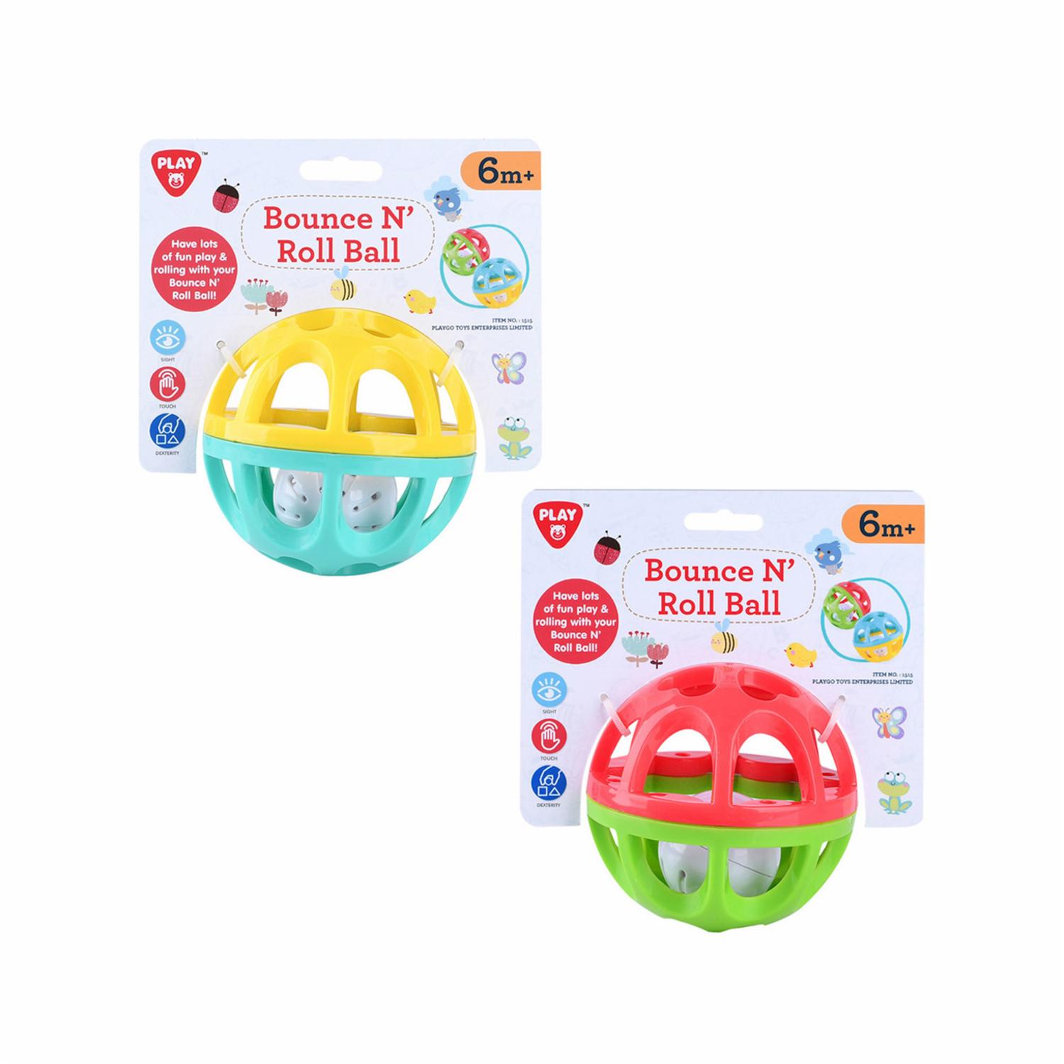 Sonajero Bola Rebota Y Rueda PLAYGO Colores Surtidos