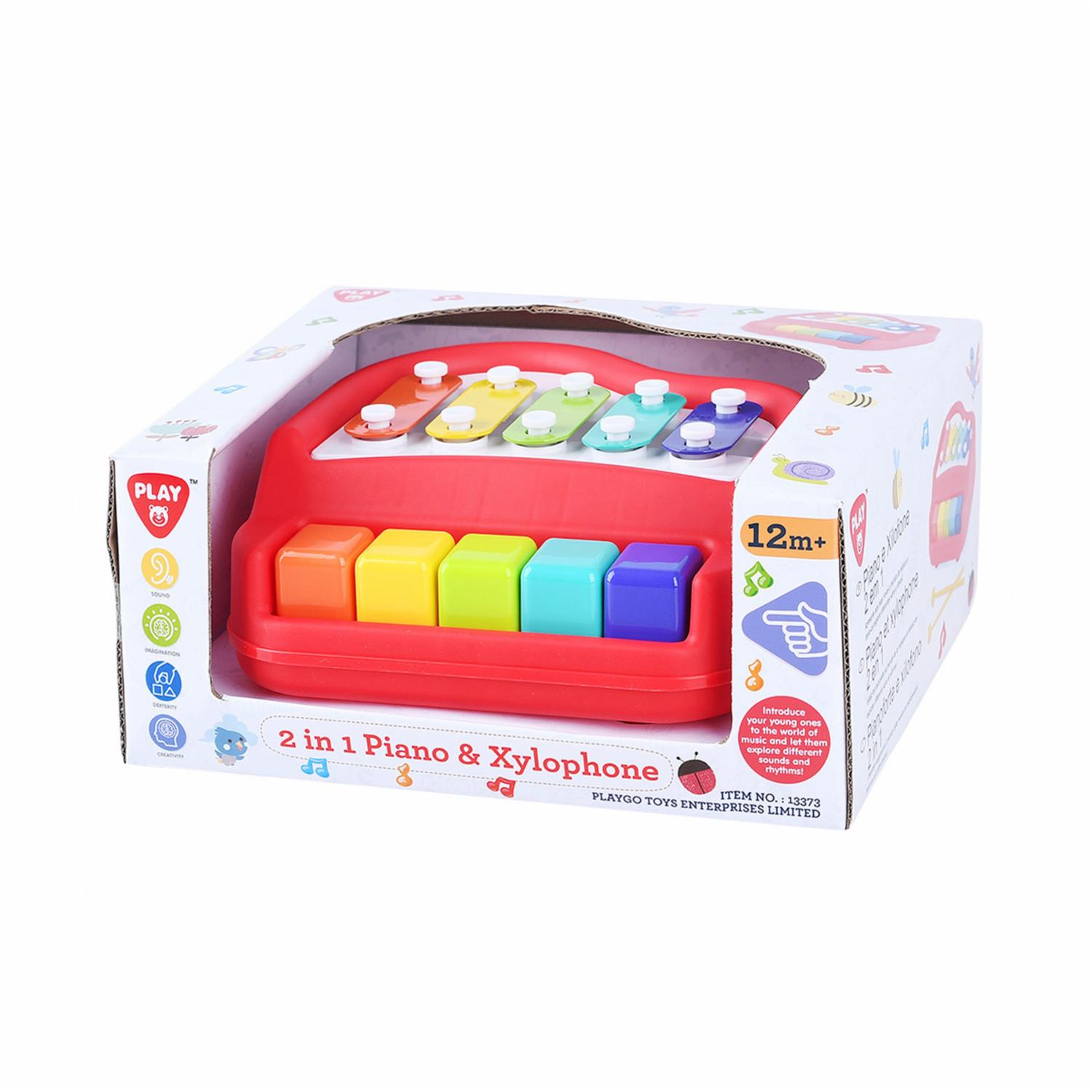 Piano Y Xilófono 2 En 1 PLAYGO 2 En 1