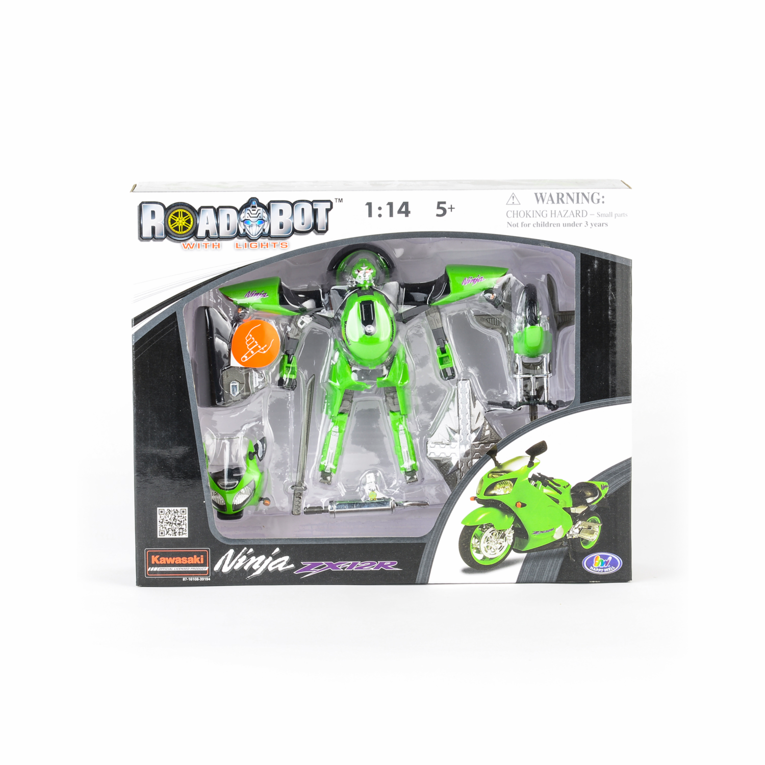 Robot Transformer HAPPY WELL Kawasaki Ninja