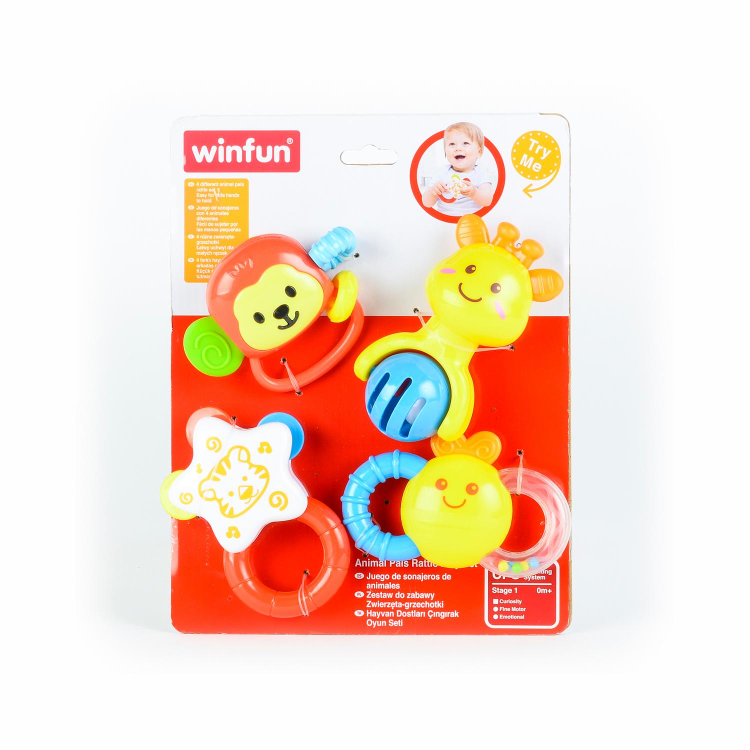 Sonajeros Animales WINFUN 4 Piezas