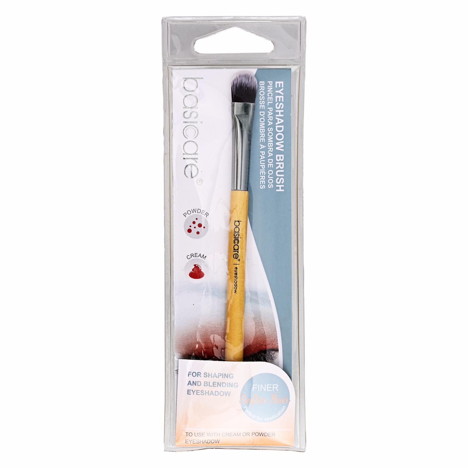 Brocha De Maquillaje Para Sombras BASICARE Con Mango Ergonómico De 13Cm