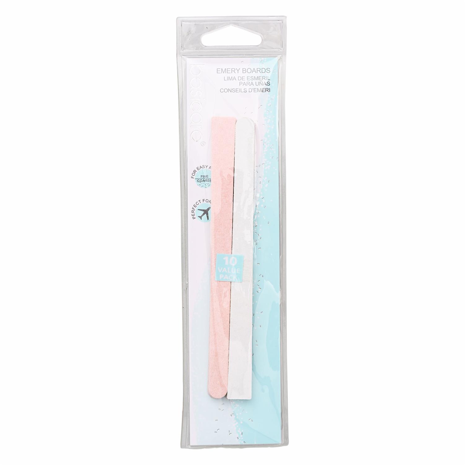 Lima De Uñas Esmeril Bordeadoras BASICARE X 10 Unidades De 14.5 Cm Cada Unidad.
