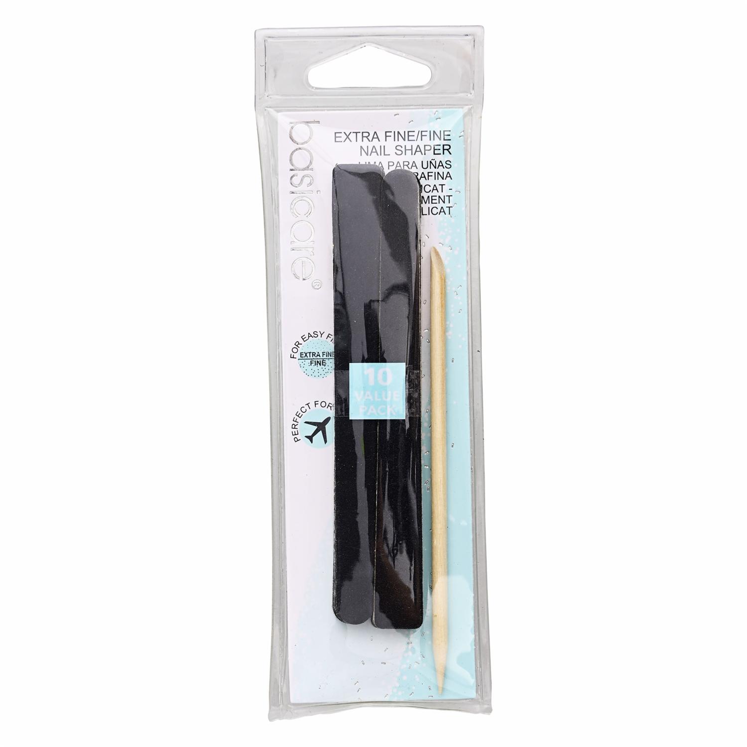 Lima De Uñas Esmeril Bordeadoras BASICARE X 10 Unidades De 11.5 Cm Cada Unidad.