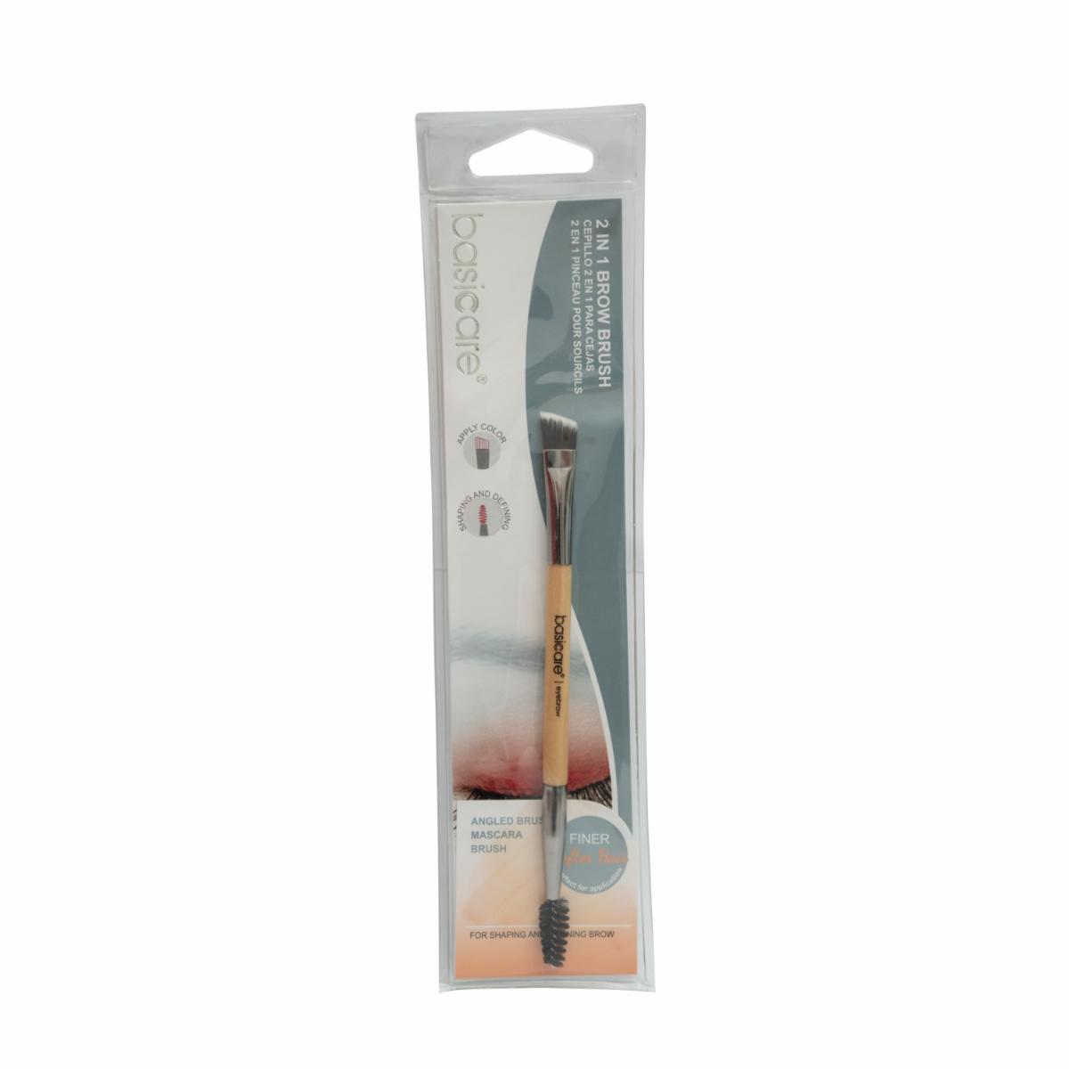 Brocha De Maquillaje Para Cejas BASICARE Con Mango Ergonómico De 14Cm