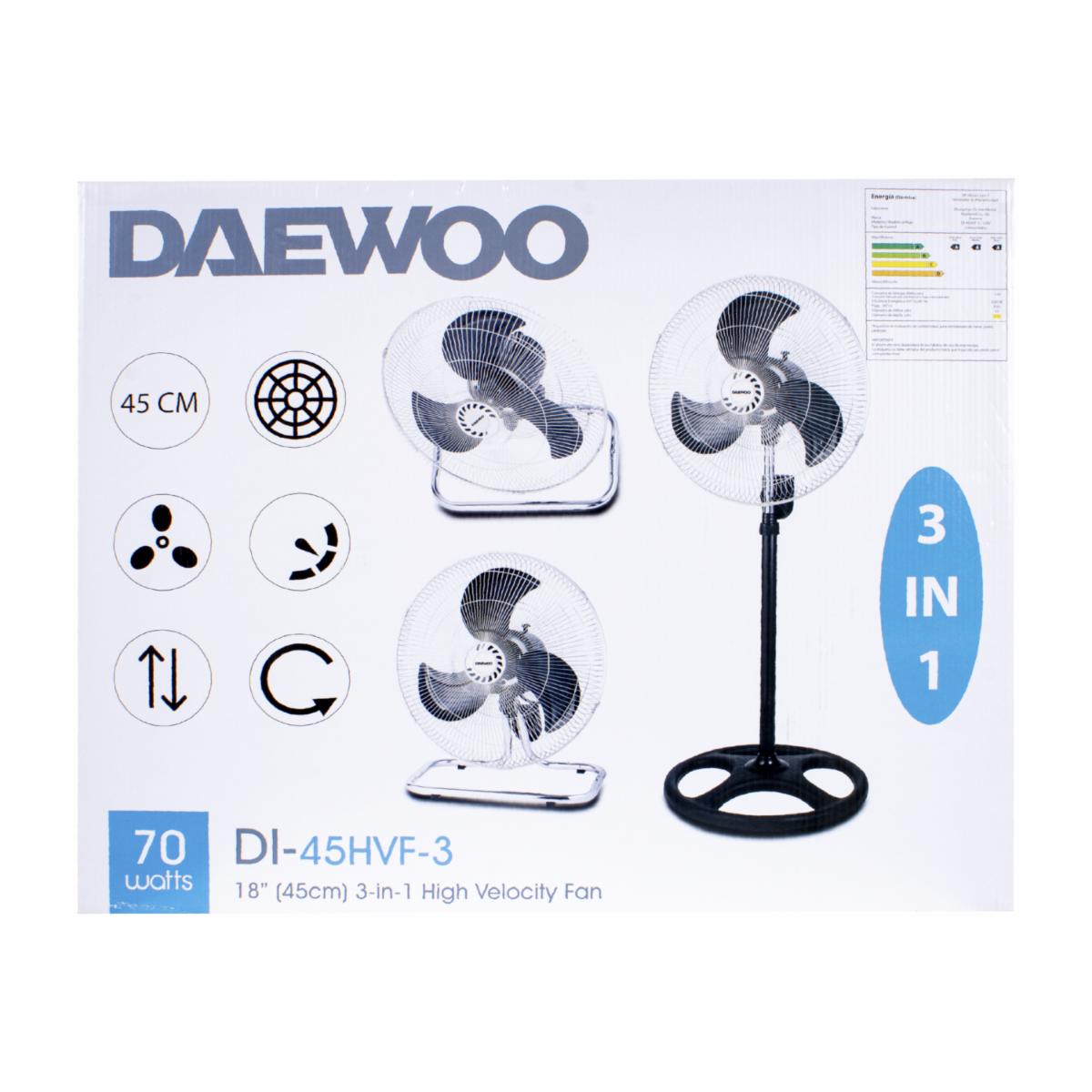 Ventilador 3 En 1 Mediano DAEWOO DI-45HVF3