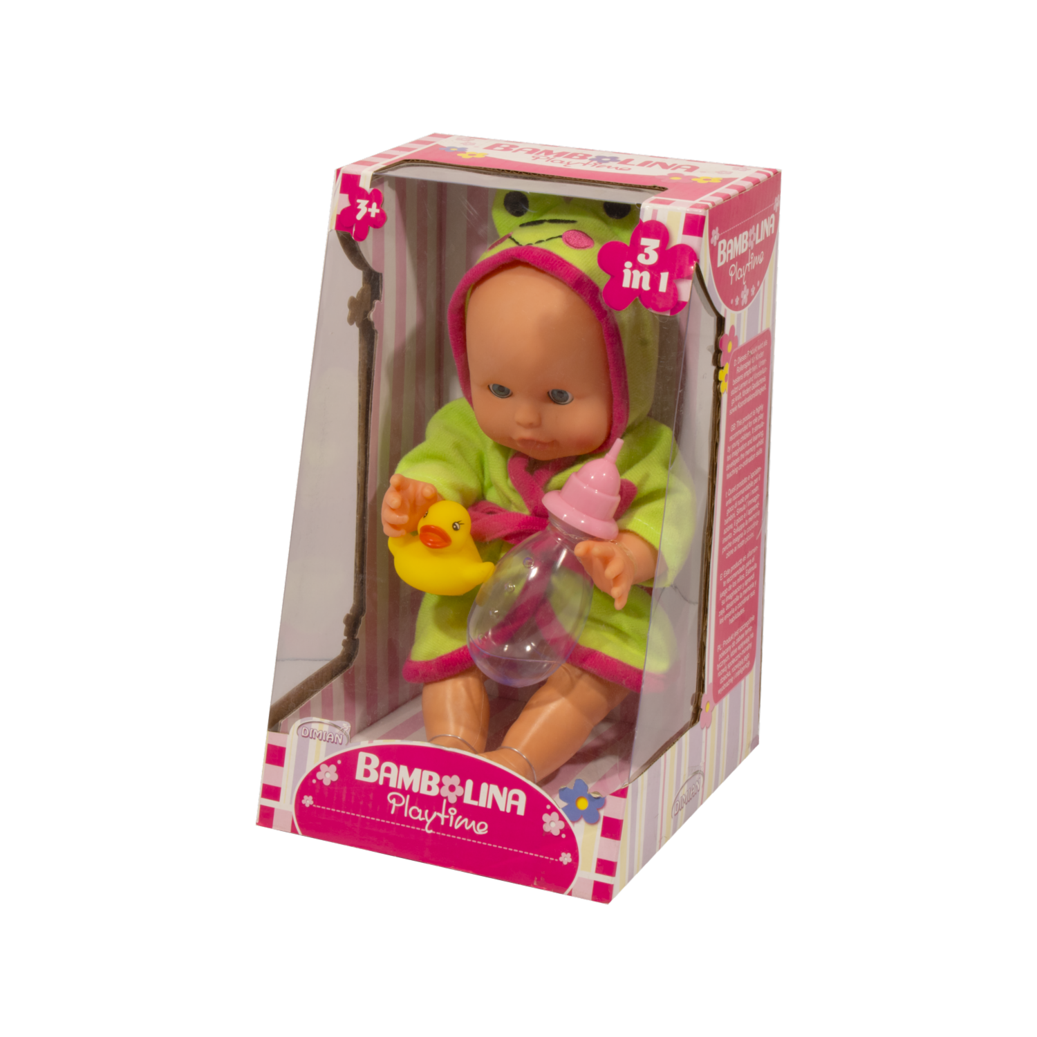 Muñeca Bebé Bambolina DIMIAN Incluye Accesorios