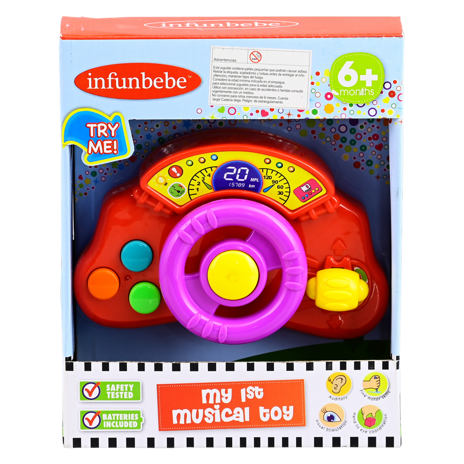 Set De Juego Mi Primer Volante INFUNBEBE Posee Sonido