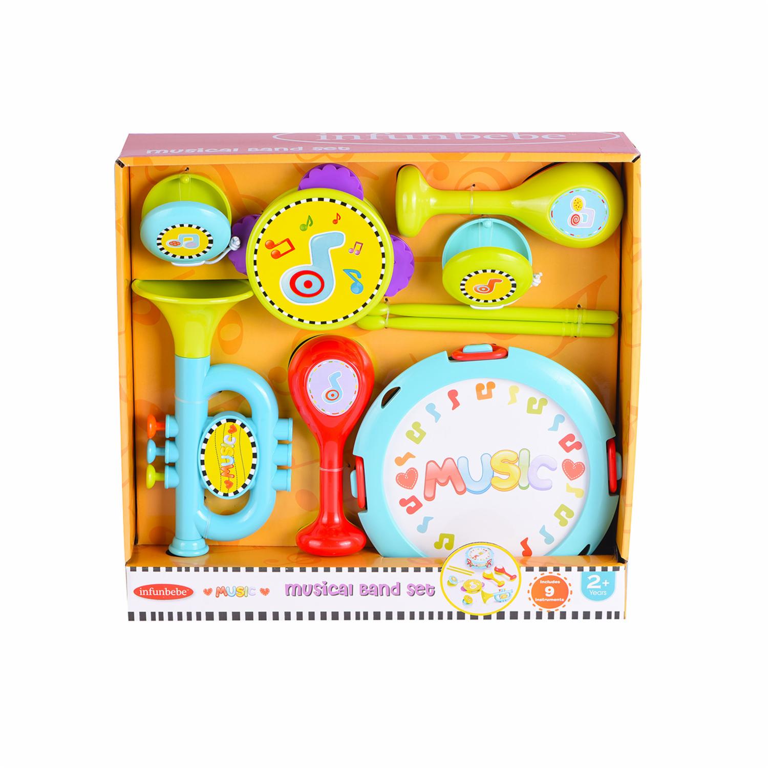 Set De Instrumentos Banda Musicales INFUNBEBE 9 Piezas