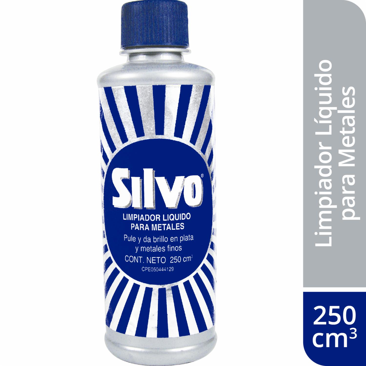 Limpiador Para Metales Líquido SILVO 250 Ml