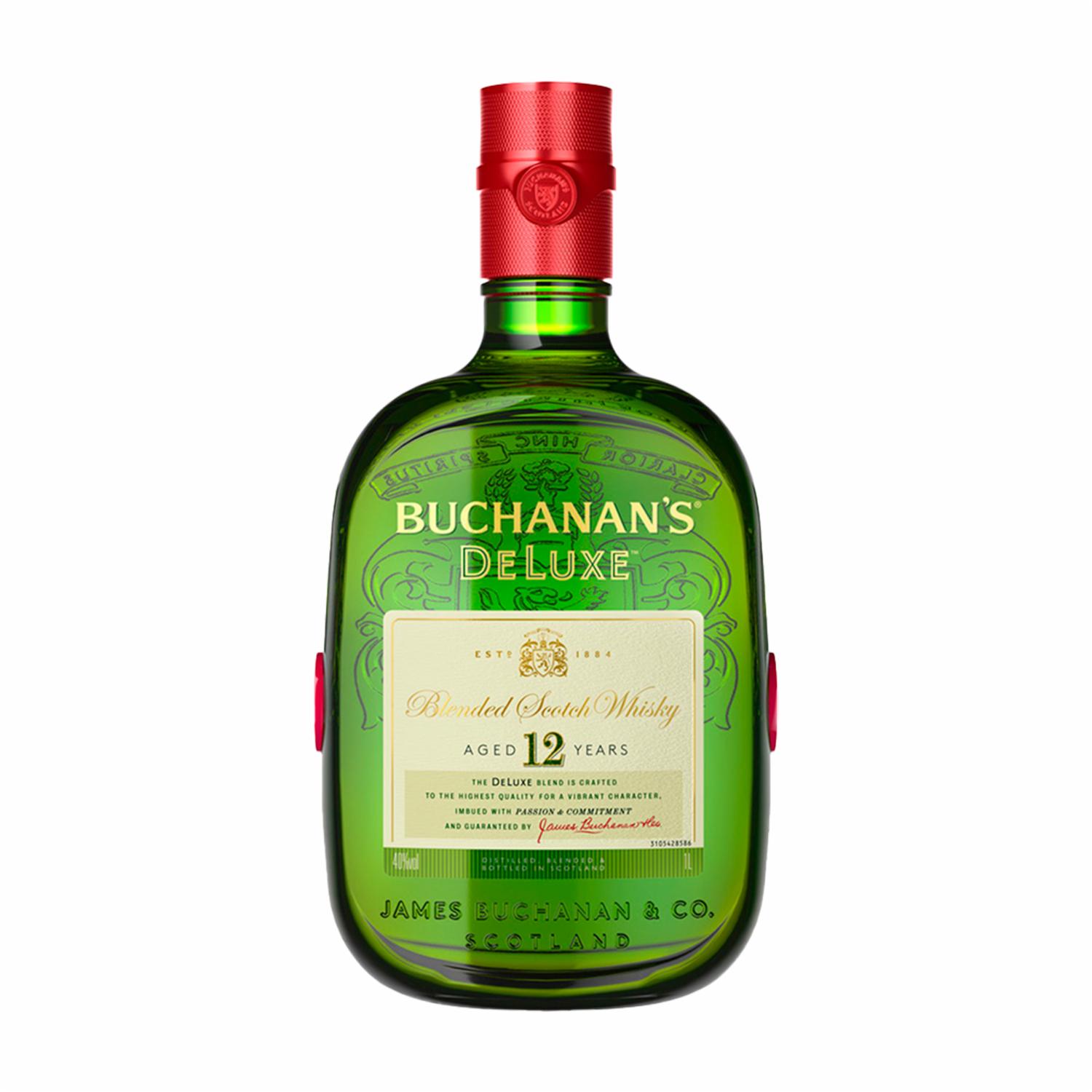 Whisky Deluxe 12 Años Buchanan’s 1000 Ml