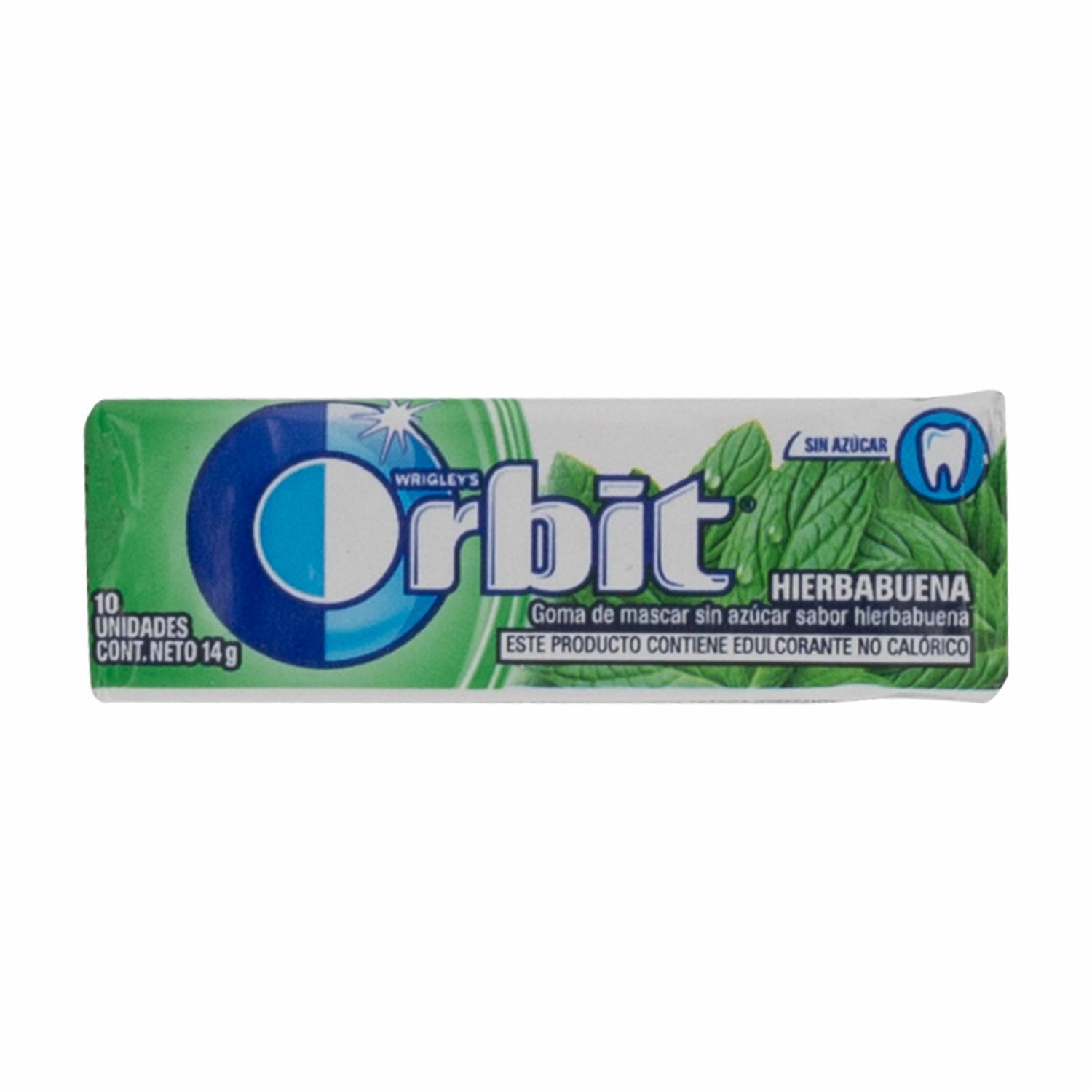 Chicle Sin Azúcar Hierbabuena, ORBIT 14 G