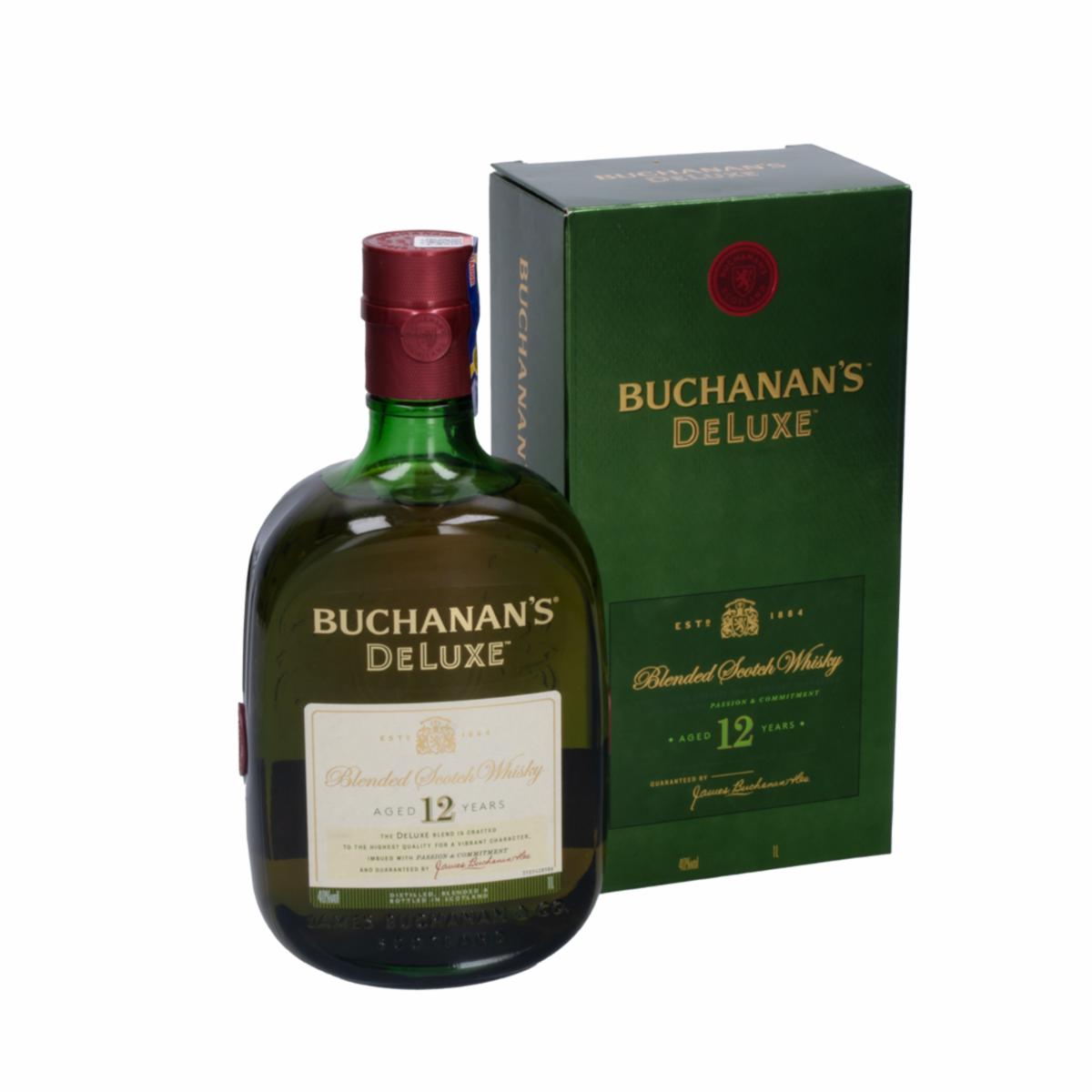 Whisky Deluxe 12 Años BUCHANAN´S 1000 Ml