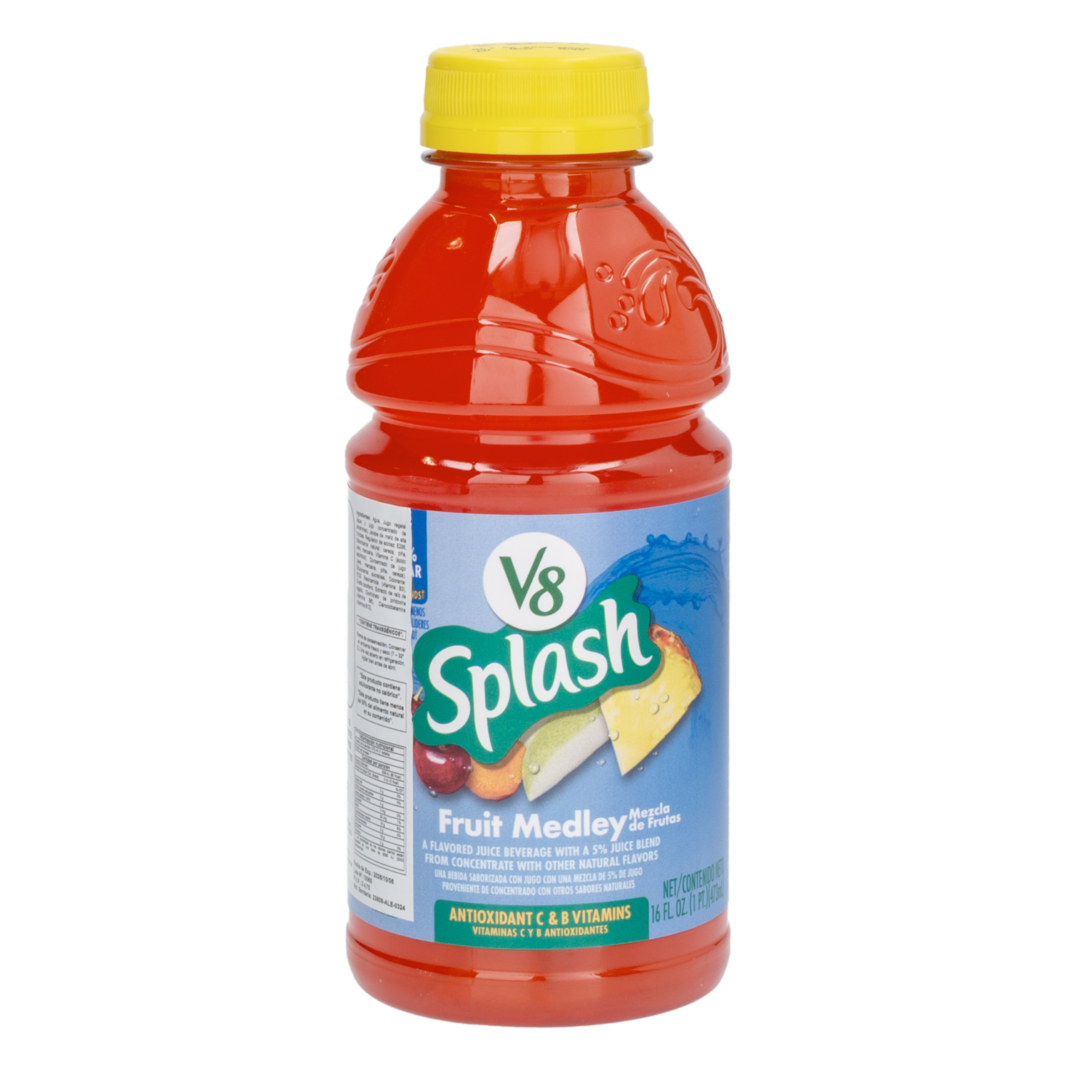 Jugo Splash Fruit Medley V8 473 Ml
