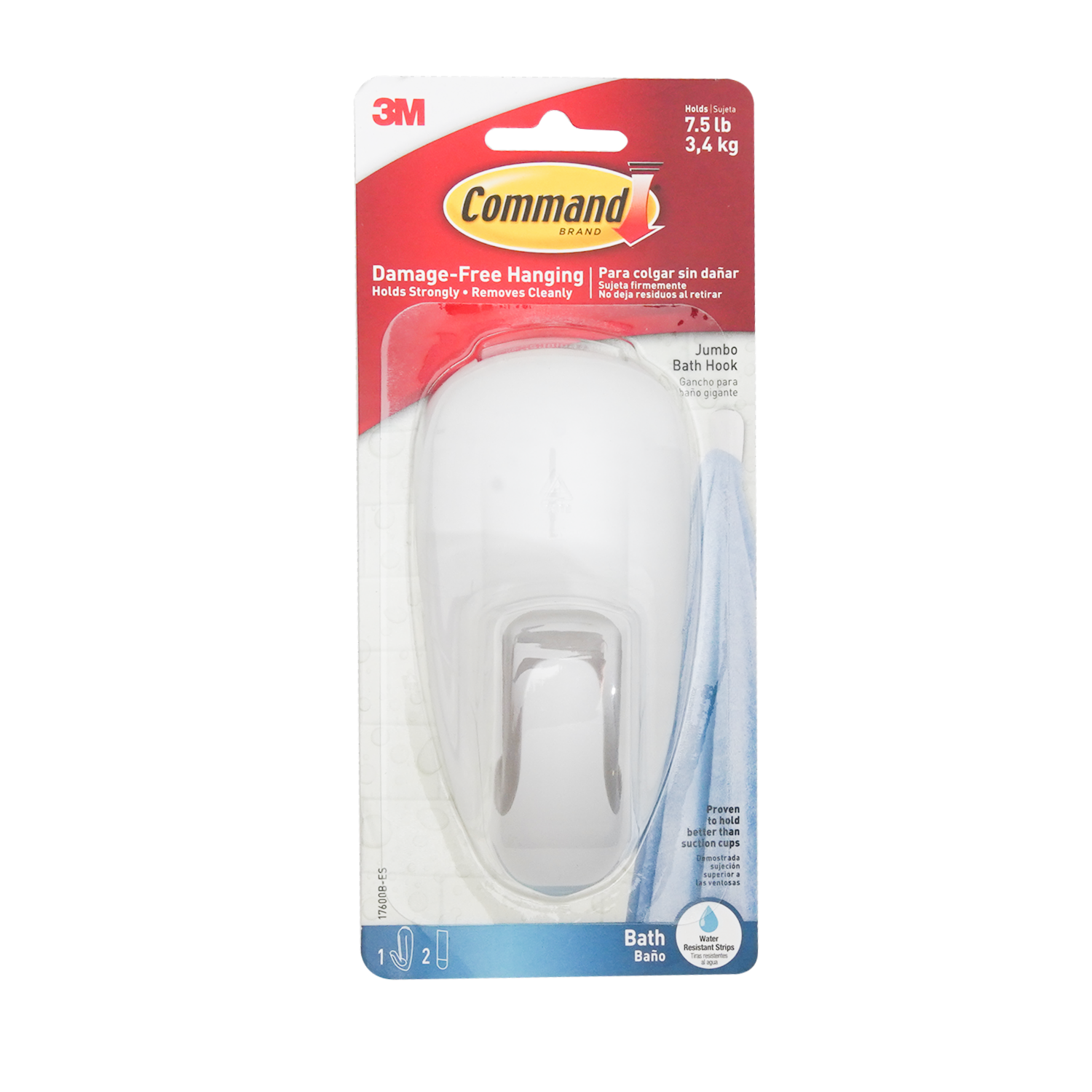 Gancho De Cocina Para Toalla Command 3M Unidad