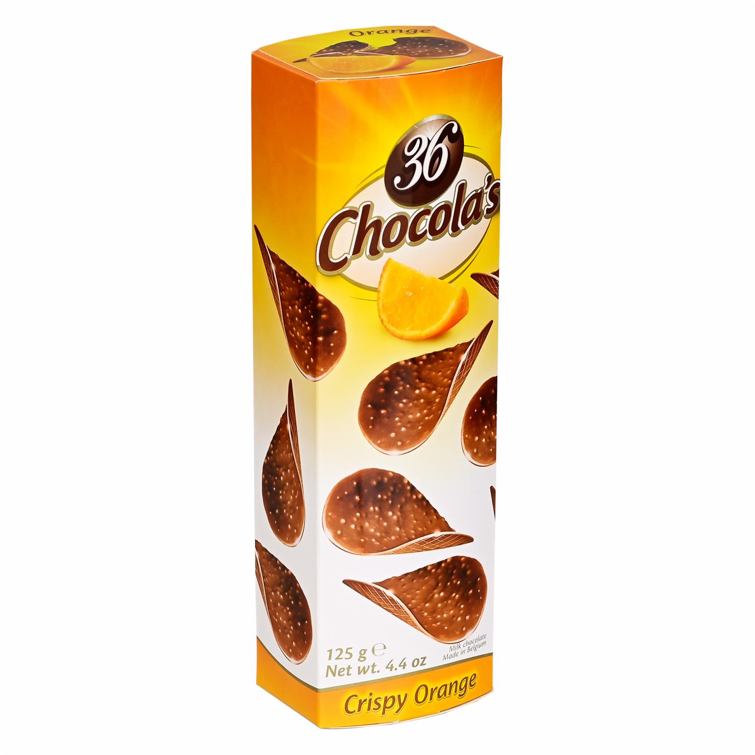 Crispy De Chocolate con Leche Sabor a Naranja CHOCOLA’S 125 G