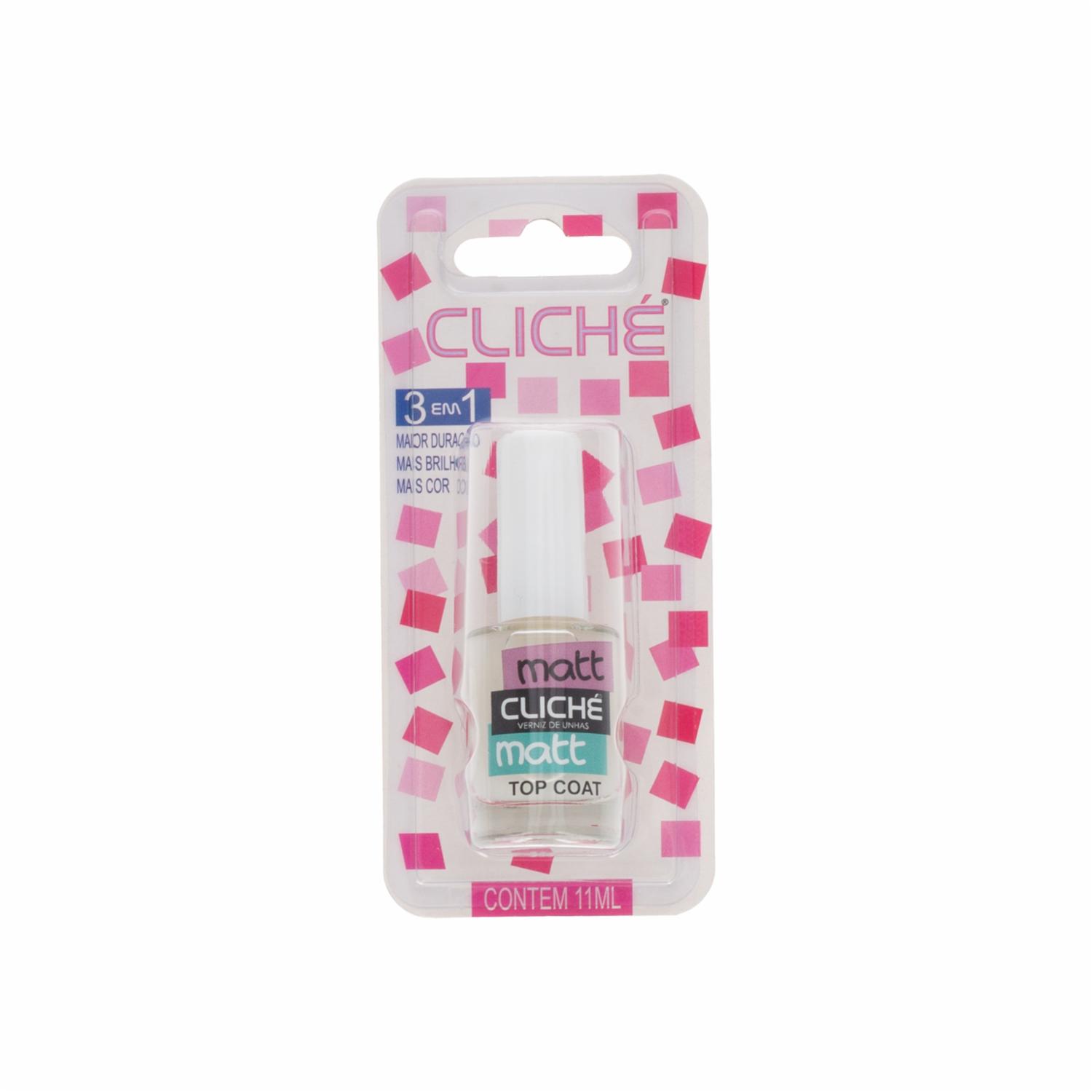 Esmalte De Uñas Top Coat Mate CLICHÉ Unidad