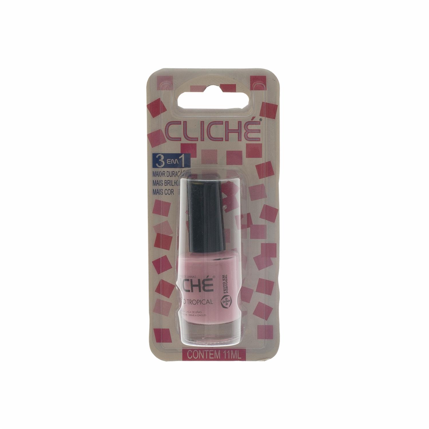 Esmalte De Uñas Rosado Tufao Tropical CLICHÉ Unidad