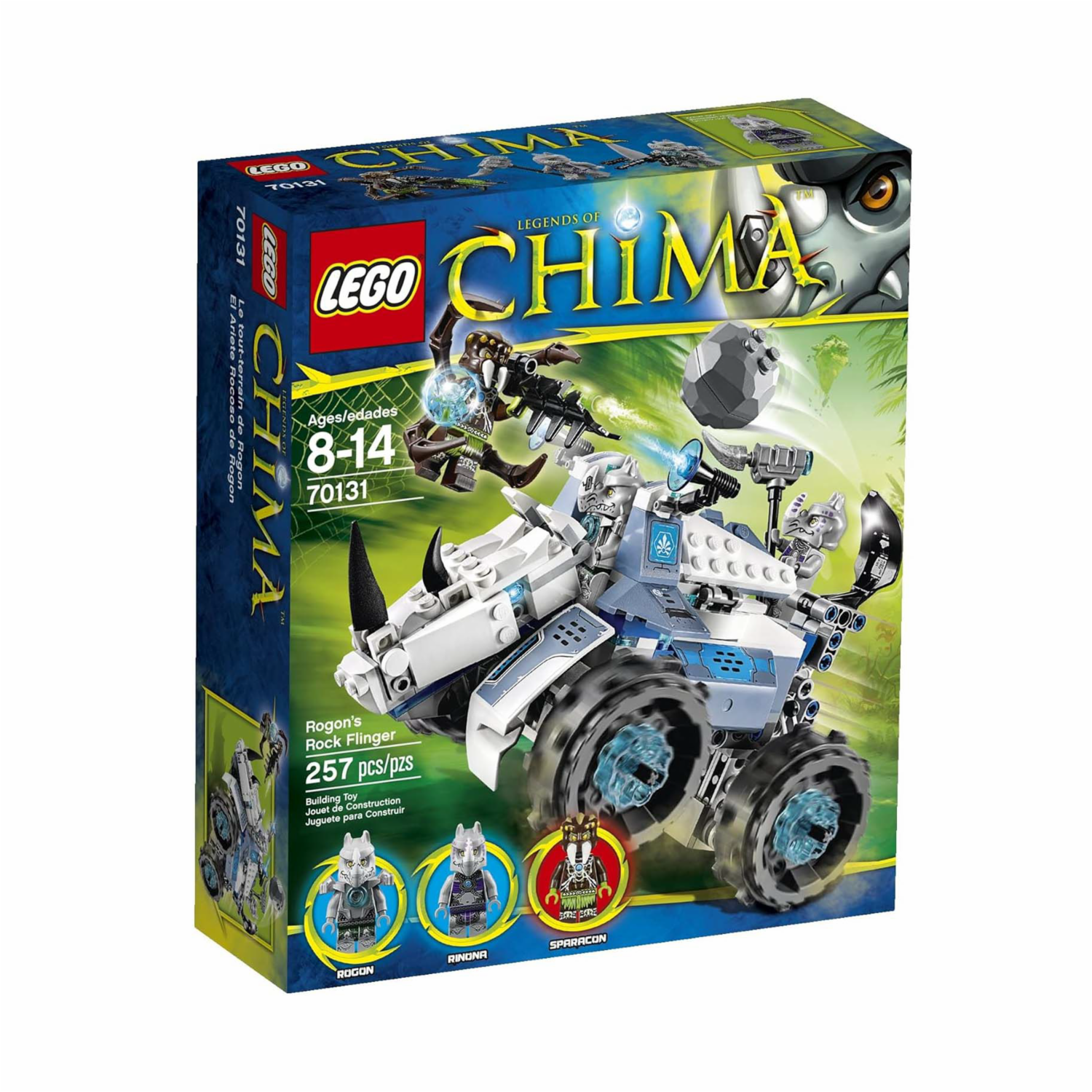 Bloques De Armar El Lanzador De Rocas De Rogon LEGO CHIMA 257 Piezas