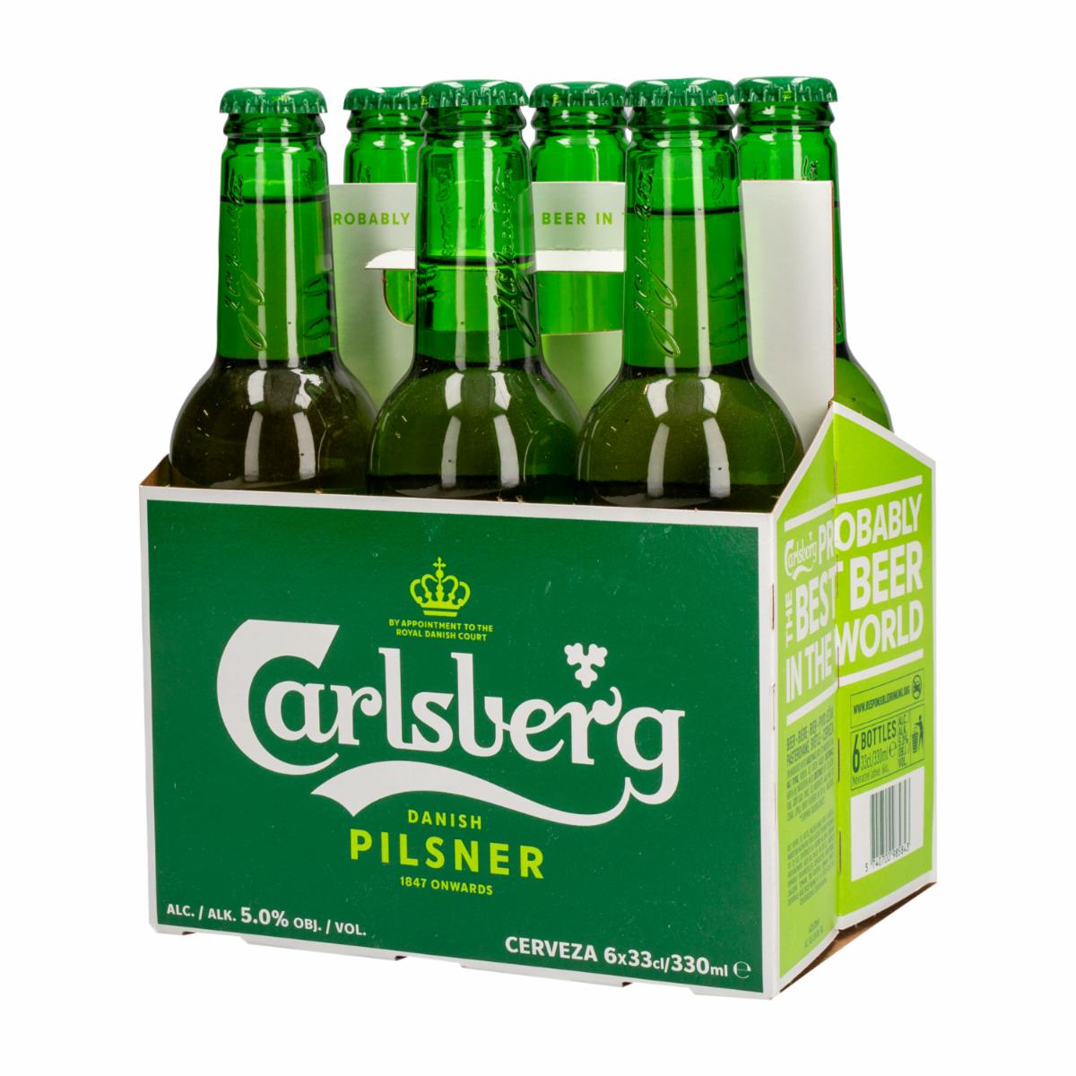 Cerveza Pilsener CARLSBERG 6 X 330 Ml