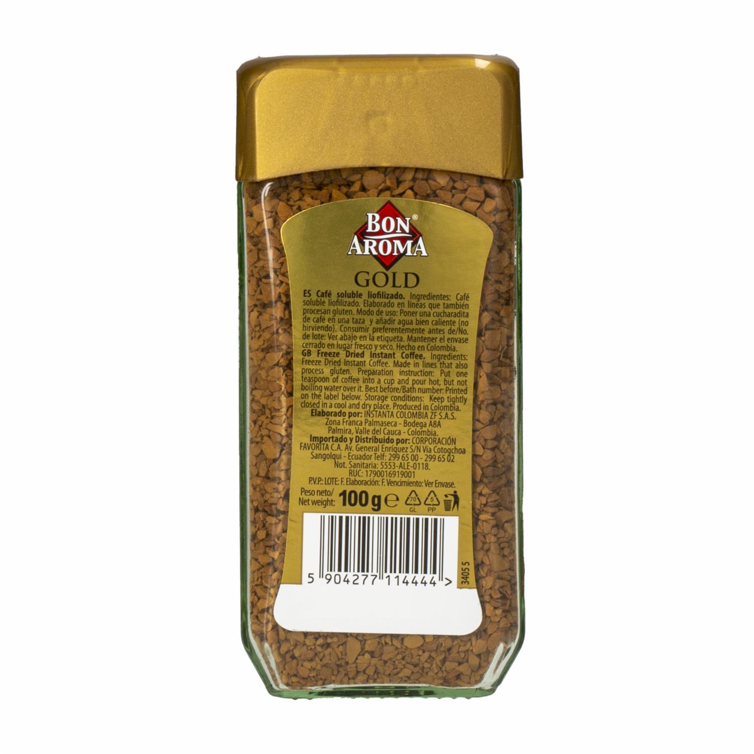 Café Instantáneo Liofilizado BON AROMA 100 G