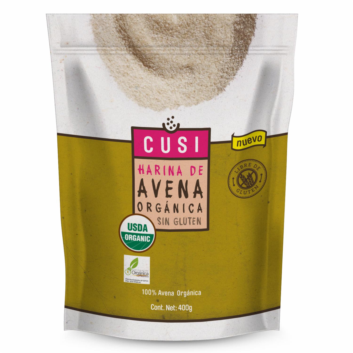 Harina De Avena Orgánico CUSI 400 G