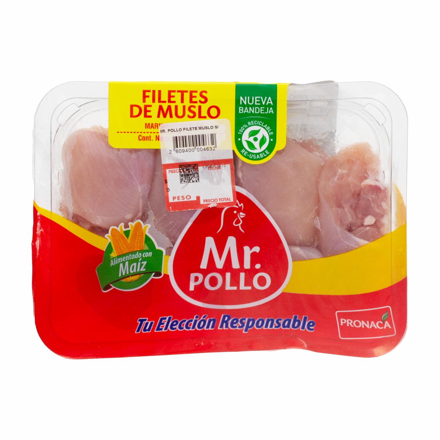 Filete De Muslo Sin Piel MR. POLLO Al Peso