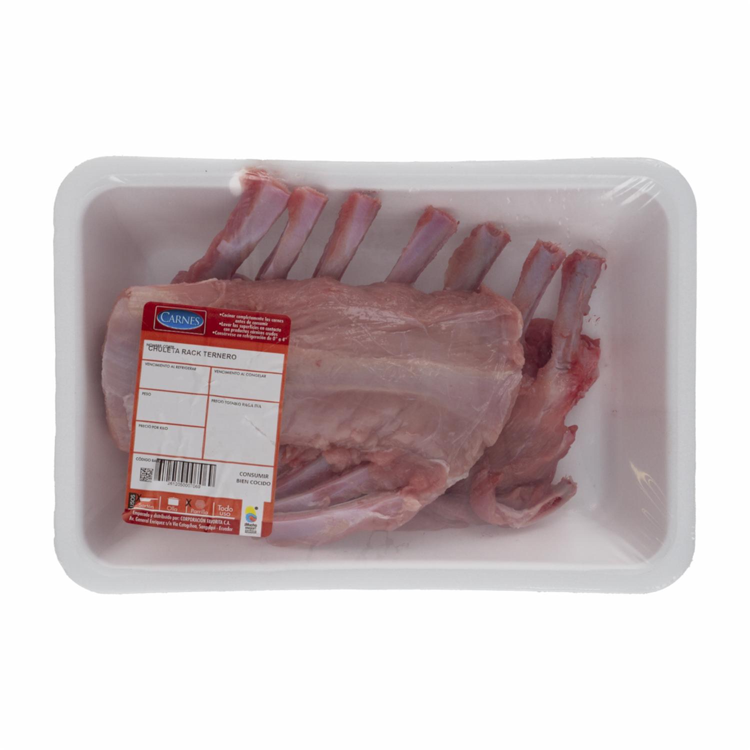 Chuleta Rack Ternero SUPERCARNES Al Peso