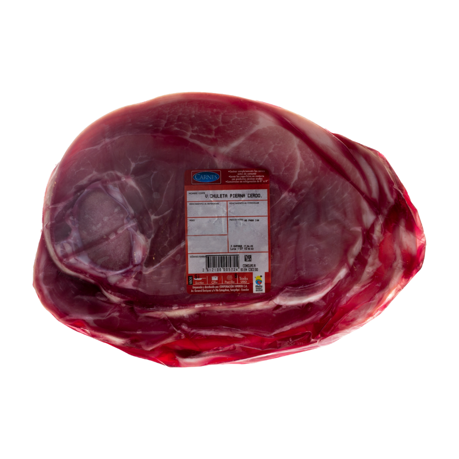 Chuleta Pierna Cerdo. SUPERCARNES Al Peso