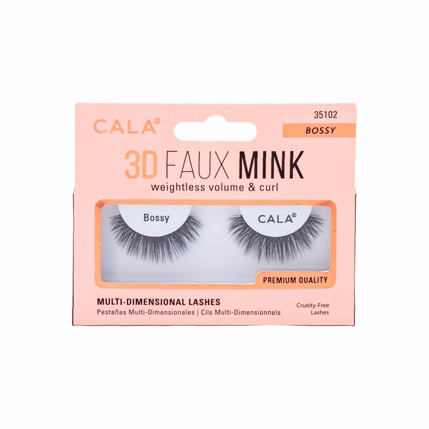 Pestañas Postizas 3D Faux Mink Lashes – Bossy CALA Unidad