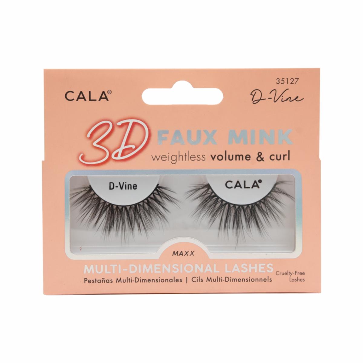 Pestañas Postizas 3D Faux Mink Lashes – D-Vine CALA Unidad