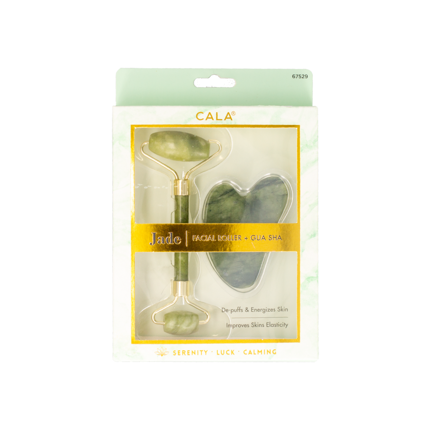 Rodillo Facial De Jade + Gua Sha CALA Unidad