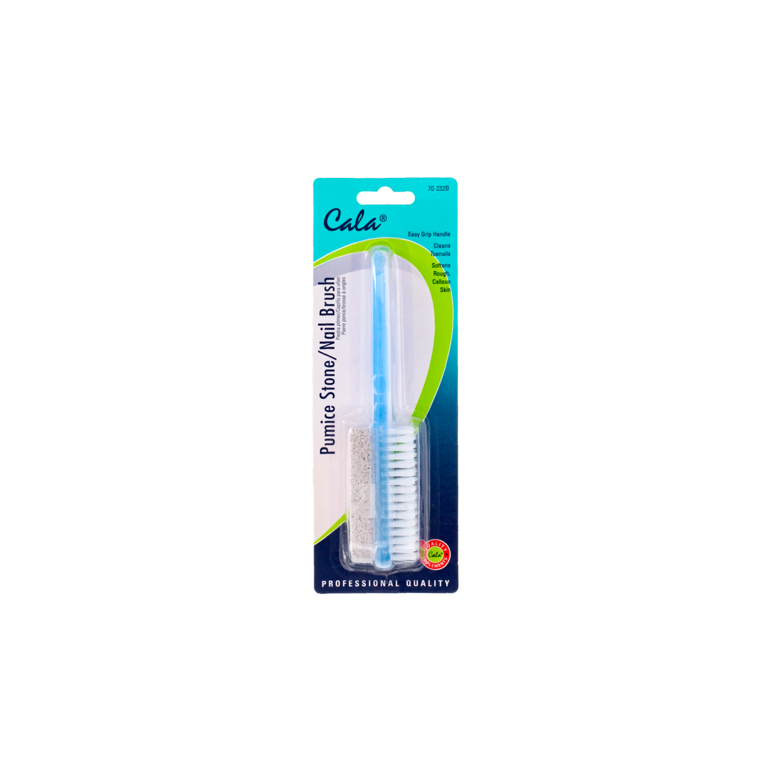Cepillo Para Uñas Y Piedra Pómez Pumice Stone Nail Brush CALA 1 U