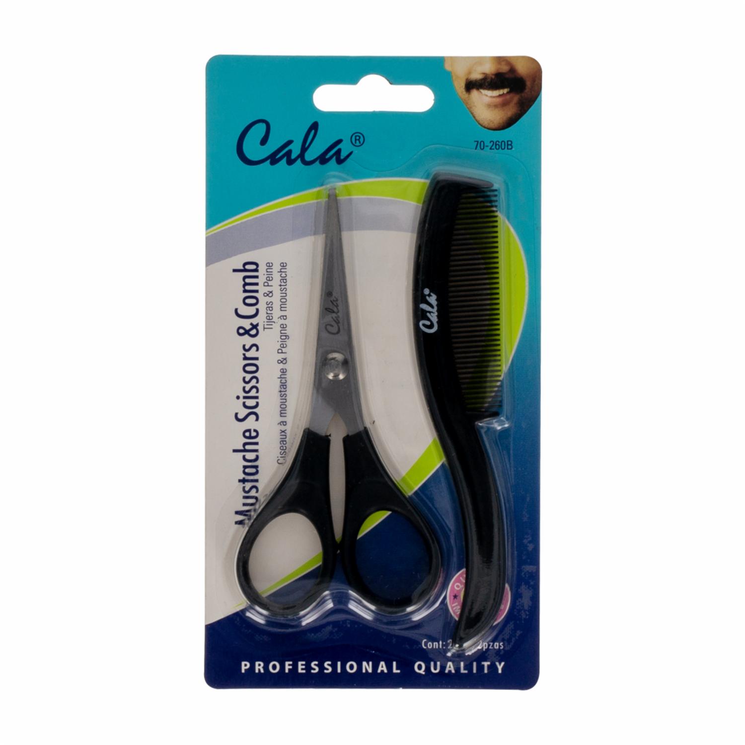 Tijeras Para Bigote O Barba Con Peinilla CALA 1 Kit